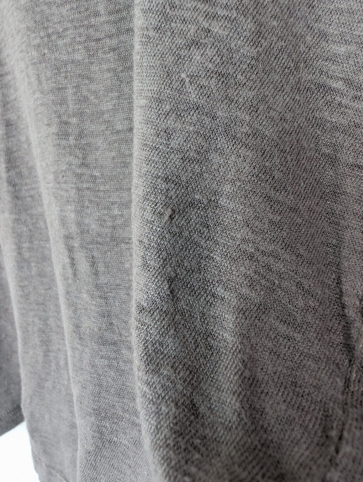 H&M brown linen t-shirt - S