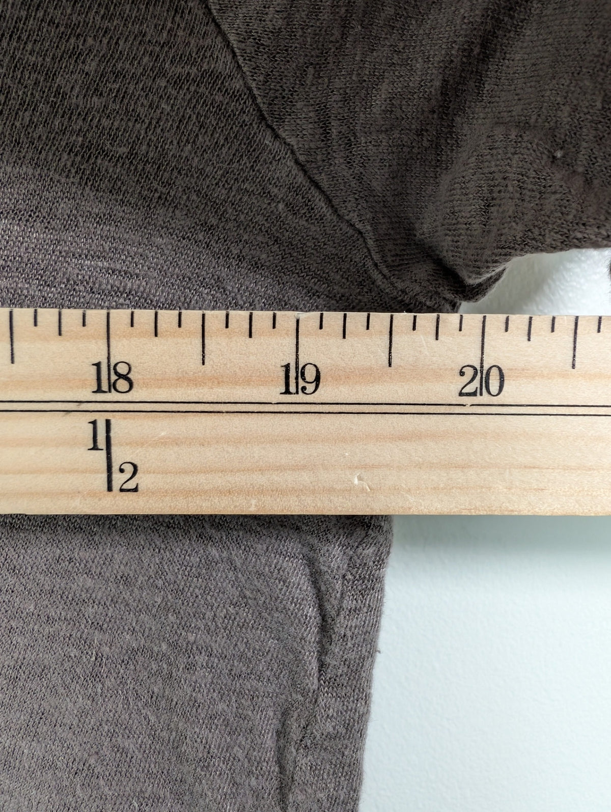 H&M brown linen t-shirt - S