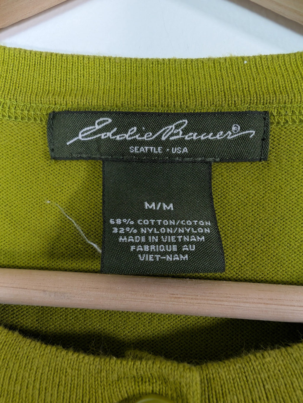 Eddie Bauer green cardigan - M