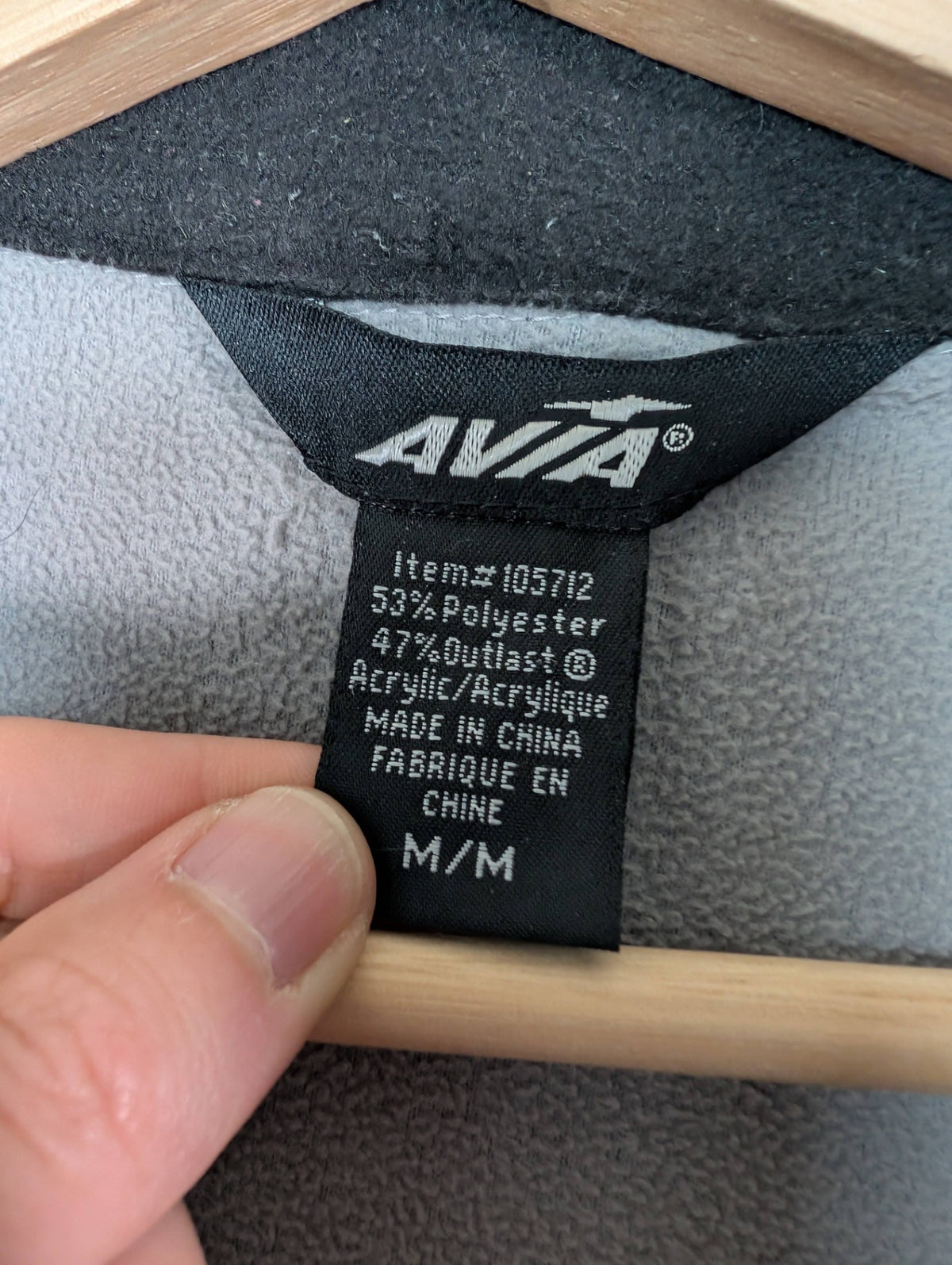 Avia grey fleece - M