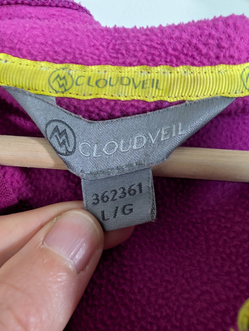 Cloudveil zip hoodie - L
