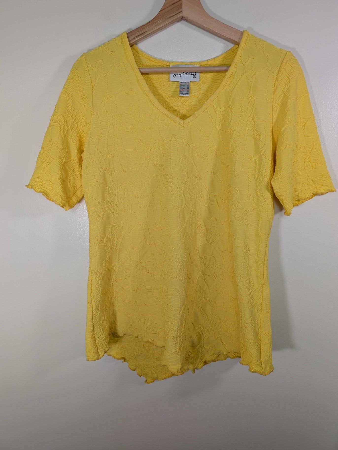 Joseph Ribkoff yellow blouse - 10
