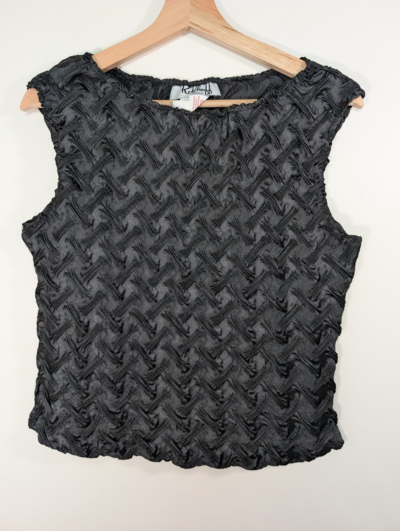 Joseph Ribkoff black textured blouse - 10