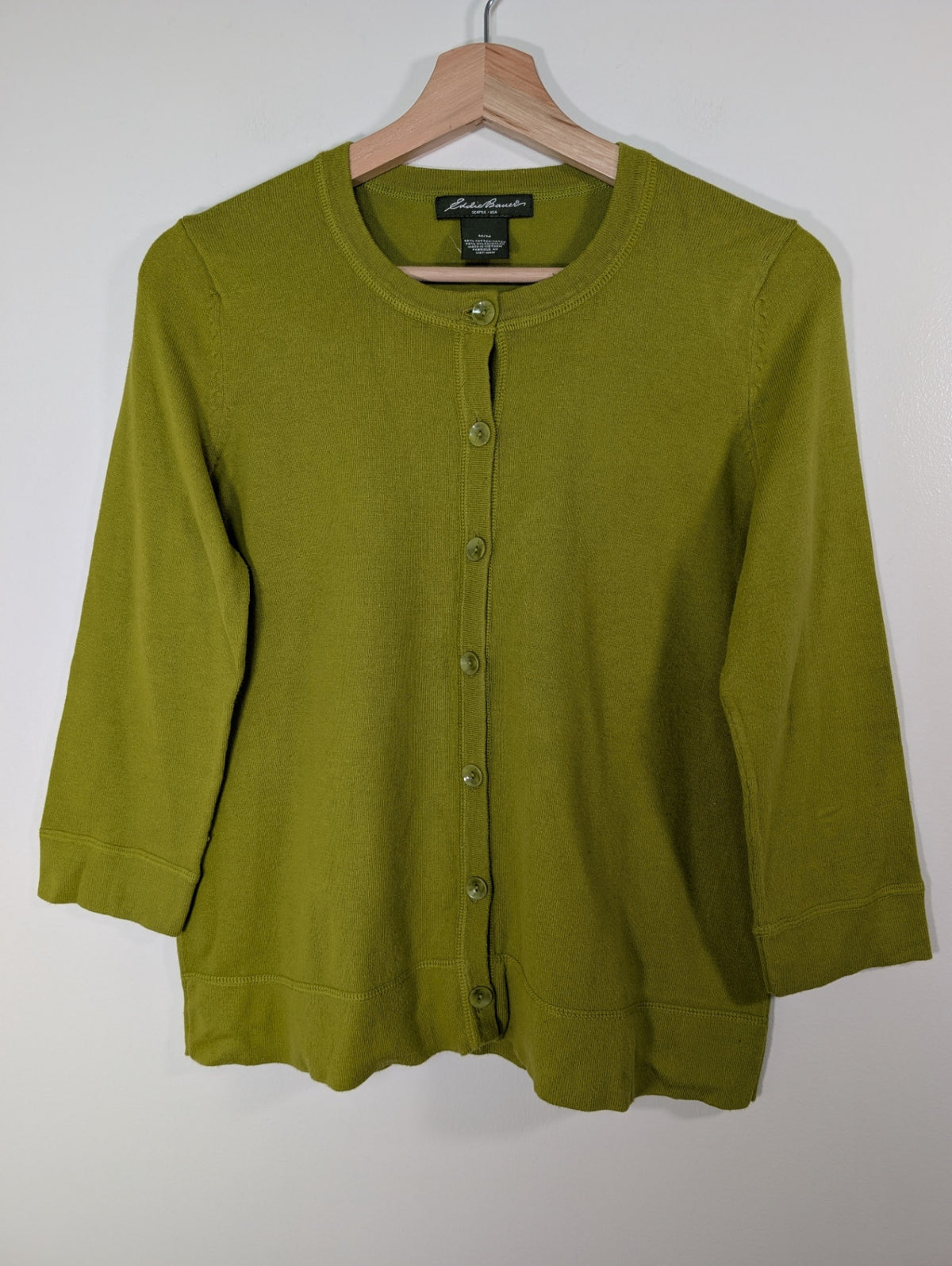 Eddie Bauer green cardigan - M
