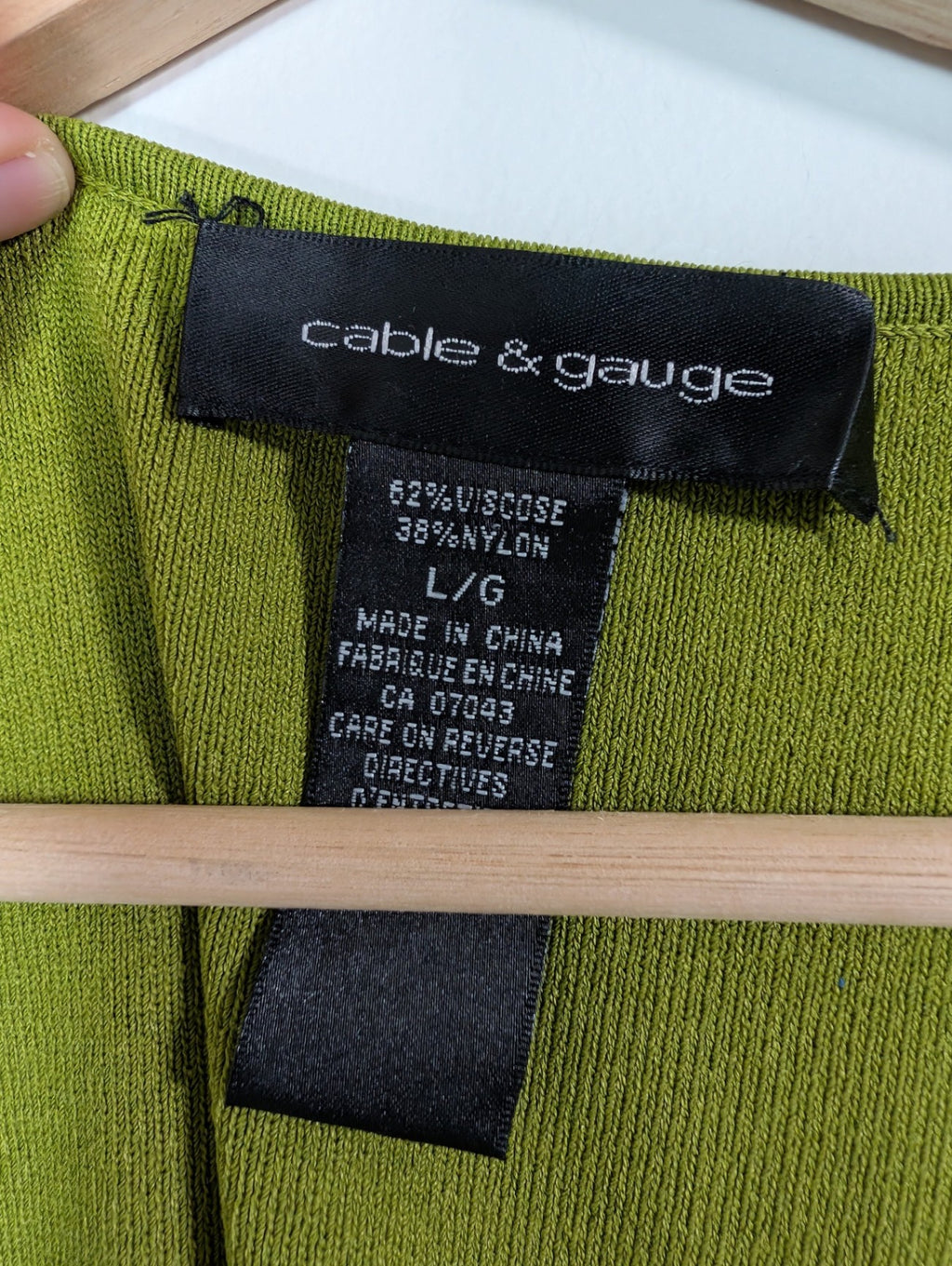 cable & gauge green blouse - L