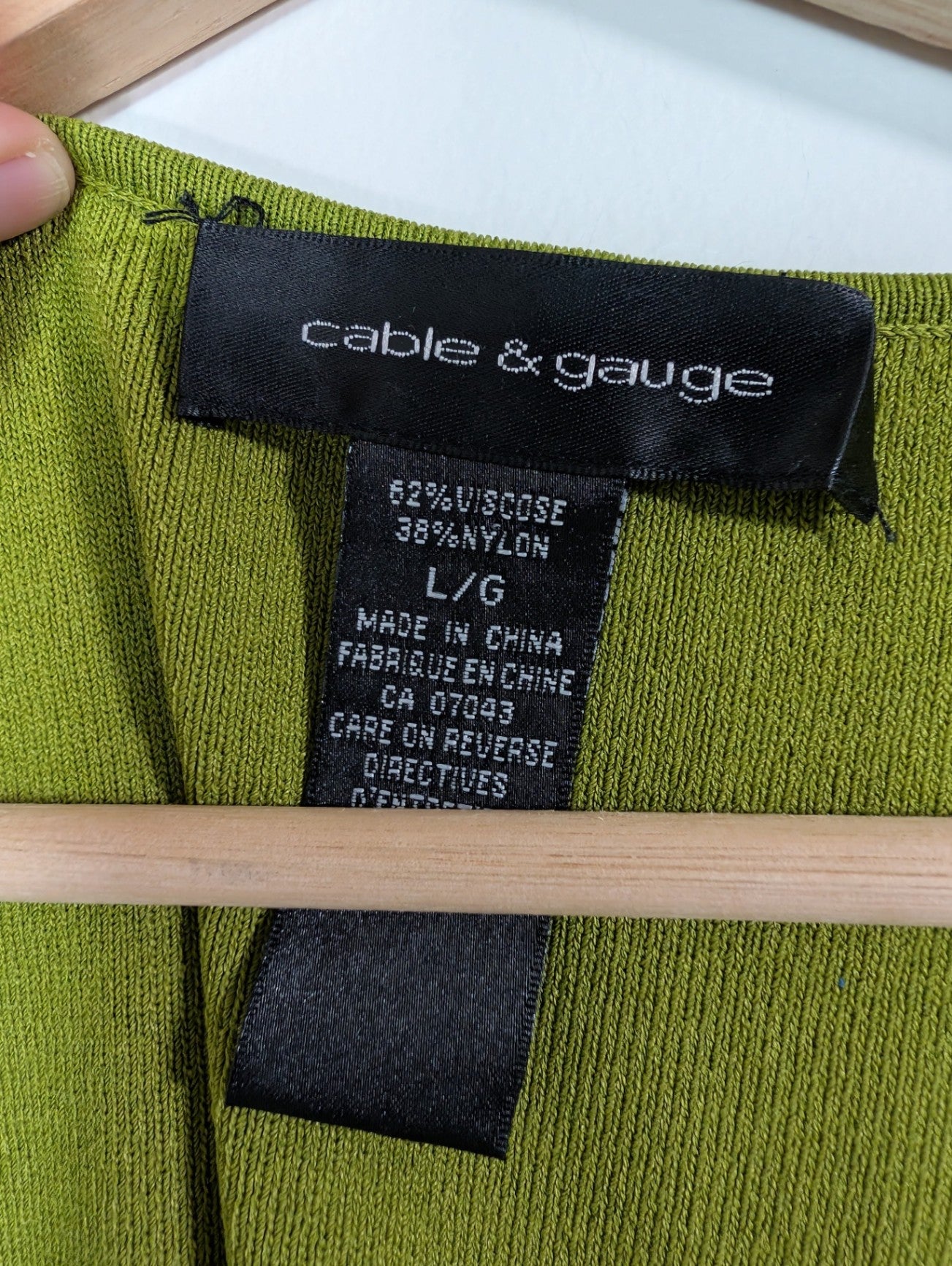 cable & gauge green blouse - L