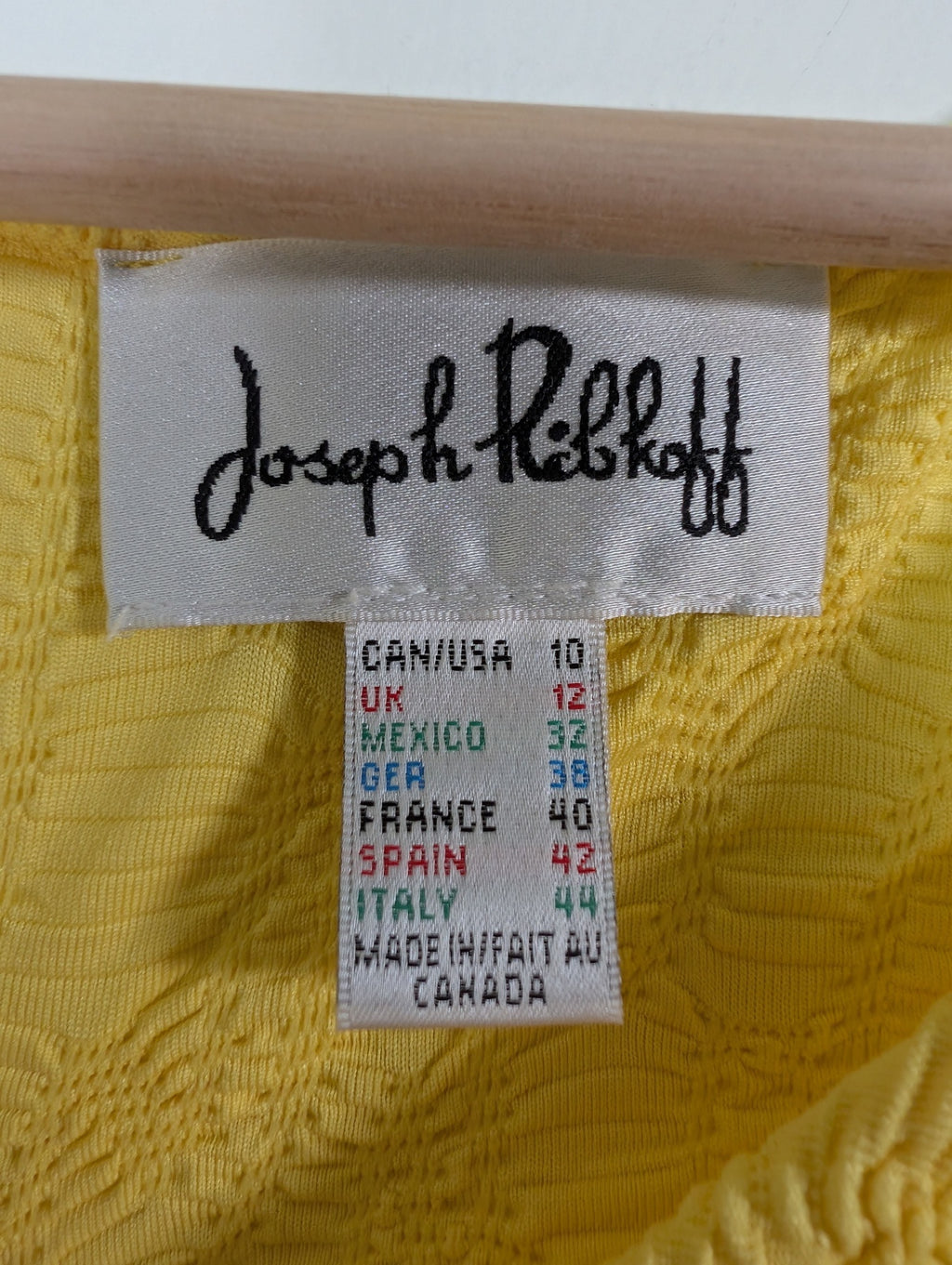 Joseph Ribkoff yellow blouse - 10