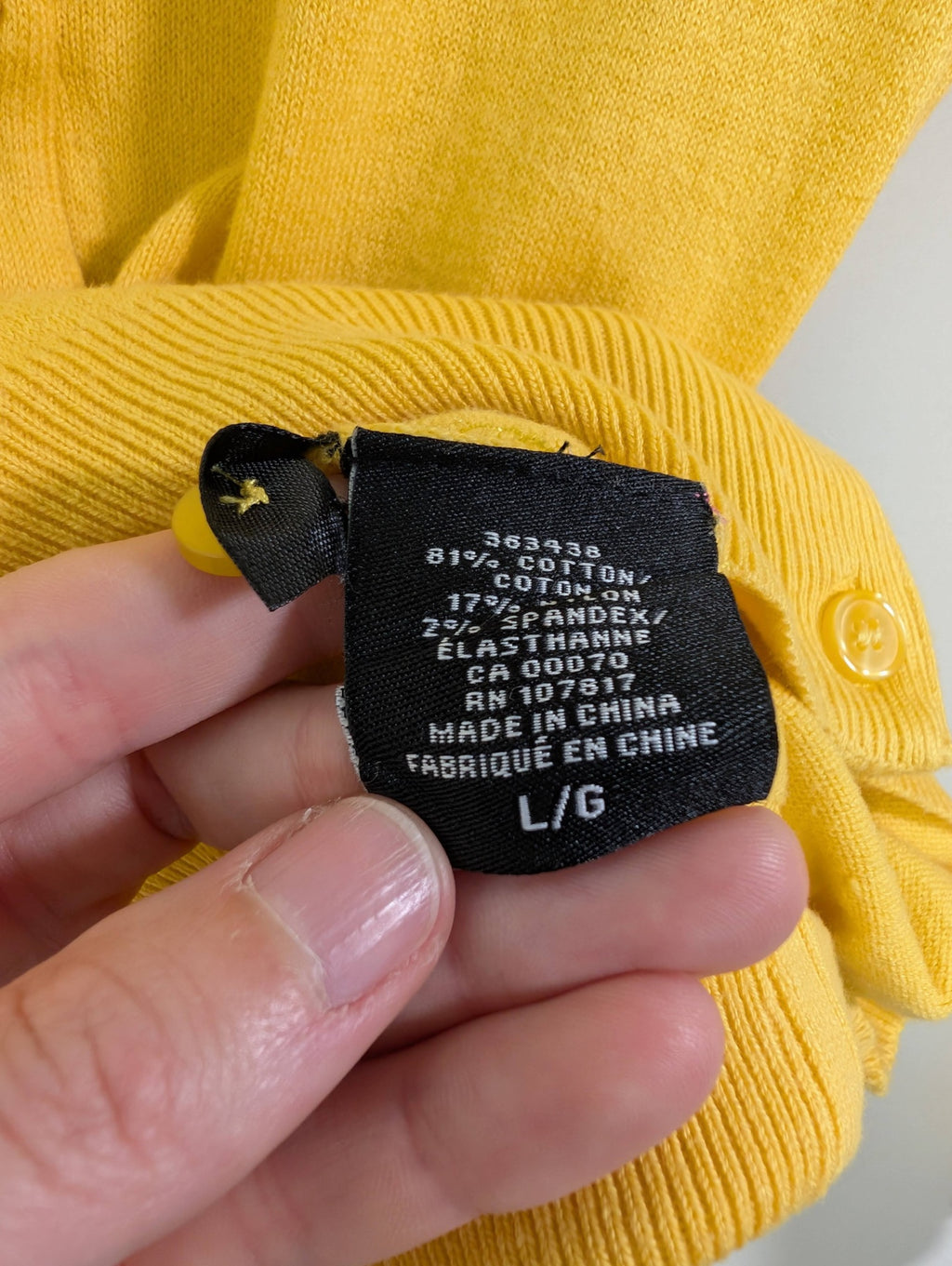 kersh yellow cardigan - L