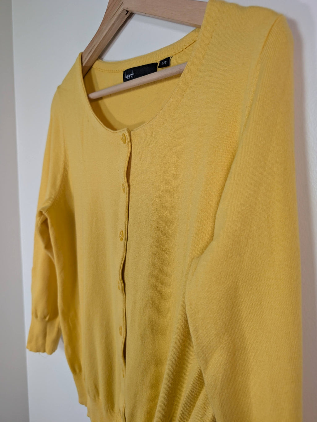 kersh yellow cardigan - L
