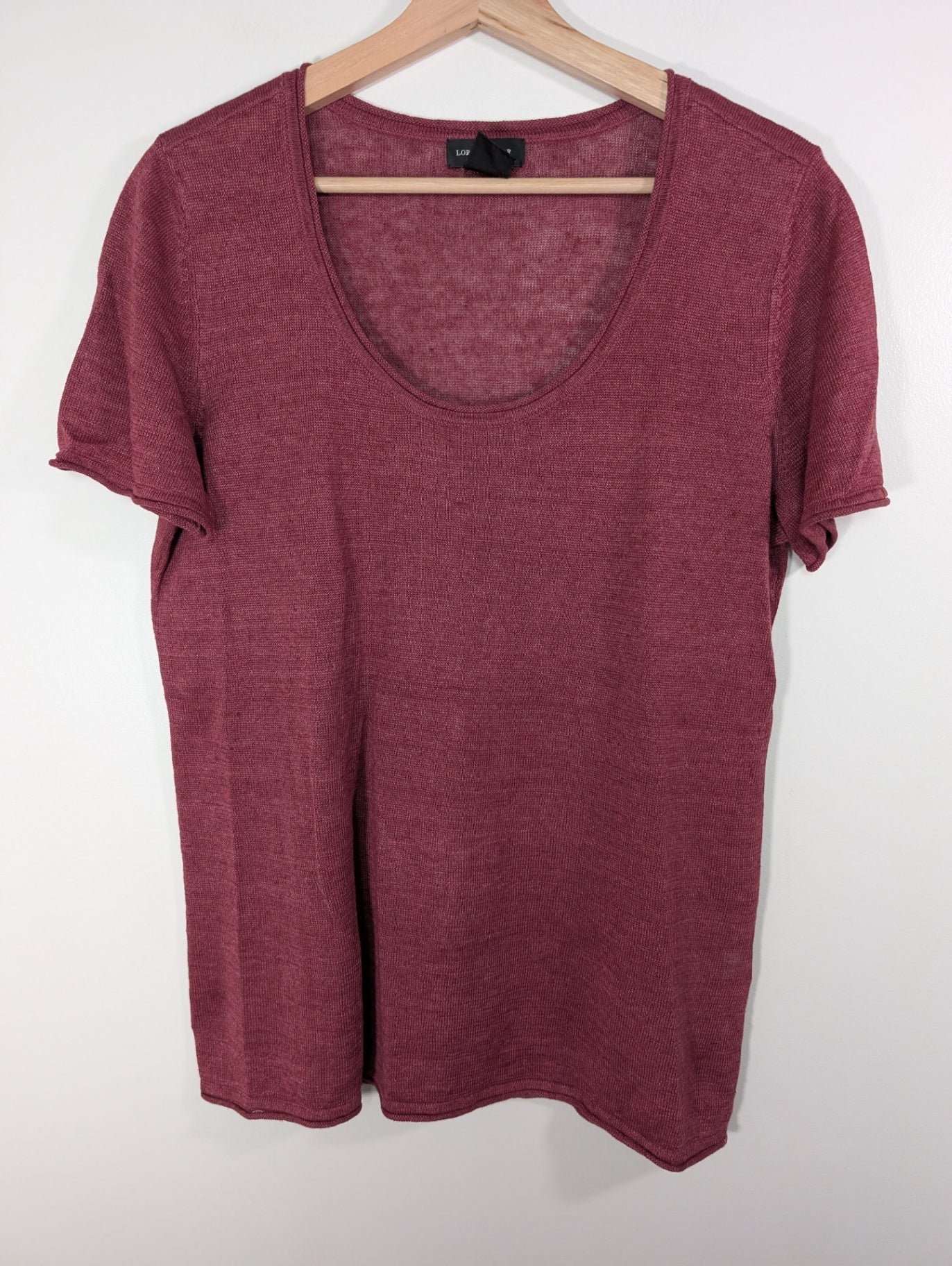 Lord & Taylor 100% linen t-shirt - M