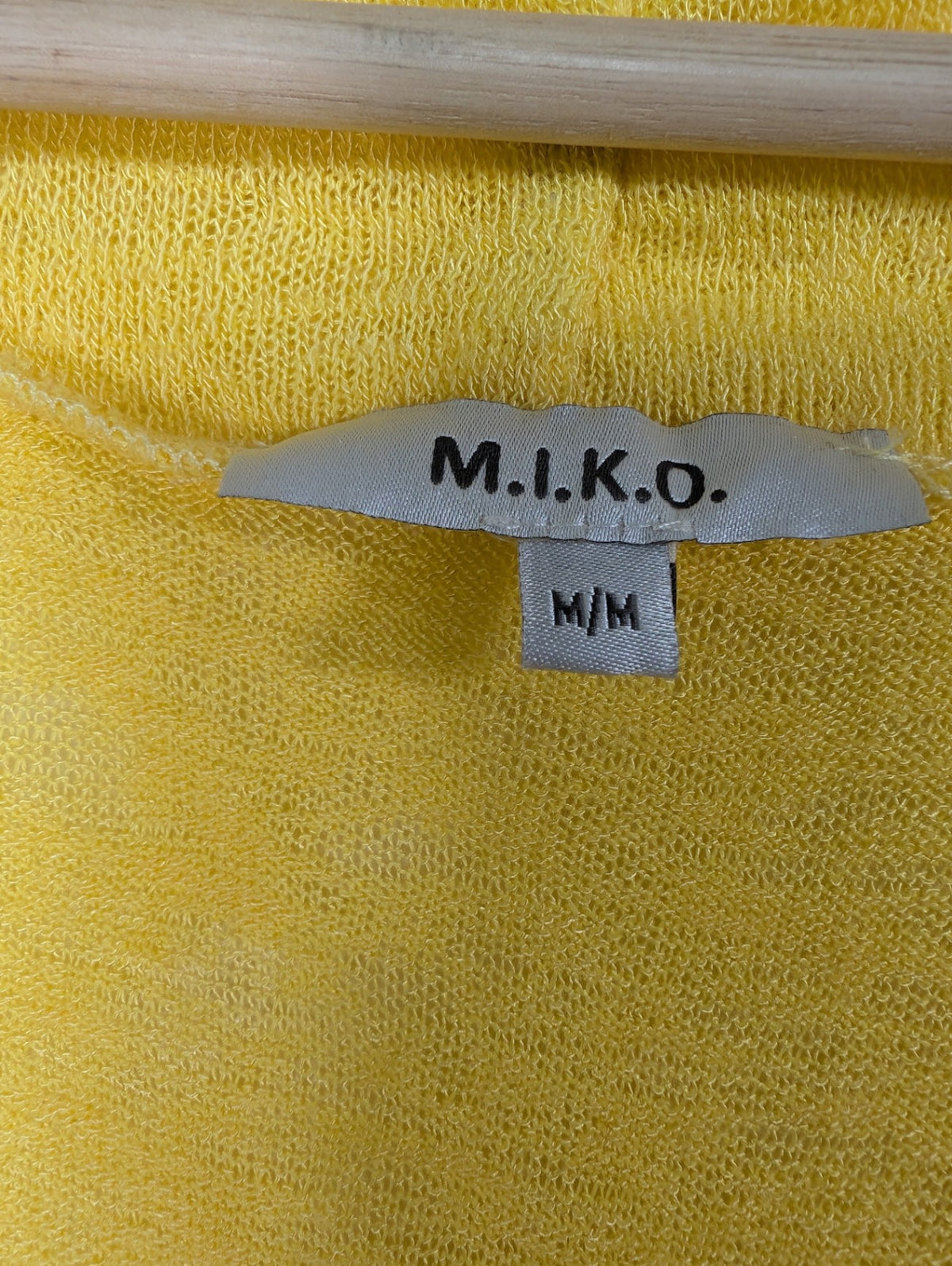 M.I.K.O. yellow cardigan - M