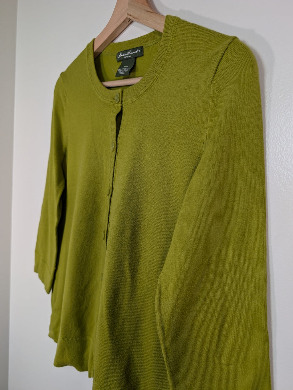 Eddie Bauer green cardigan - M