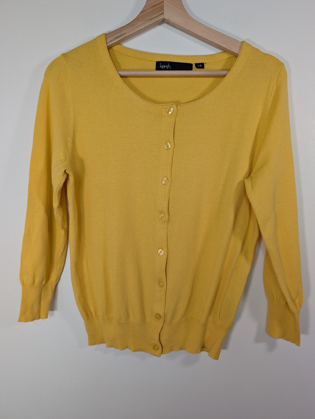 kersh yellow cardigan - L