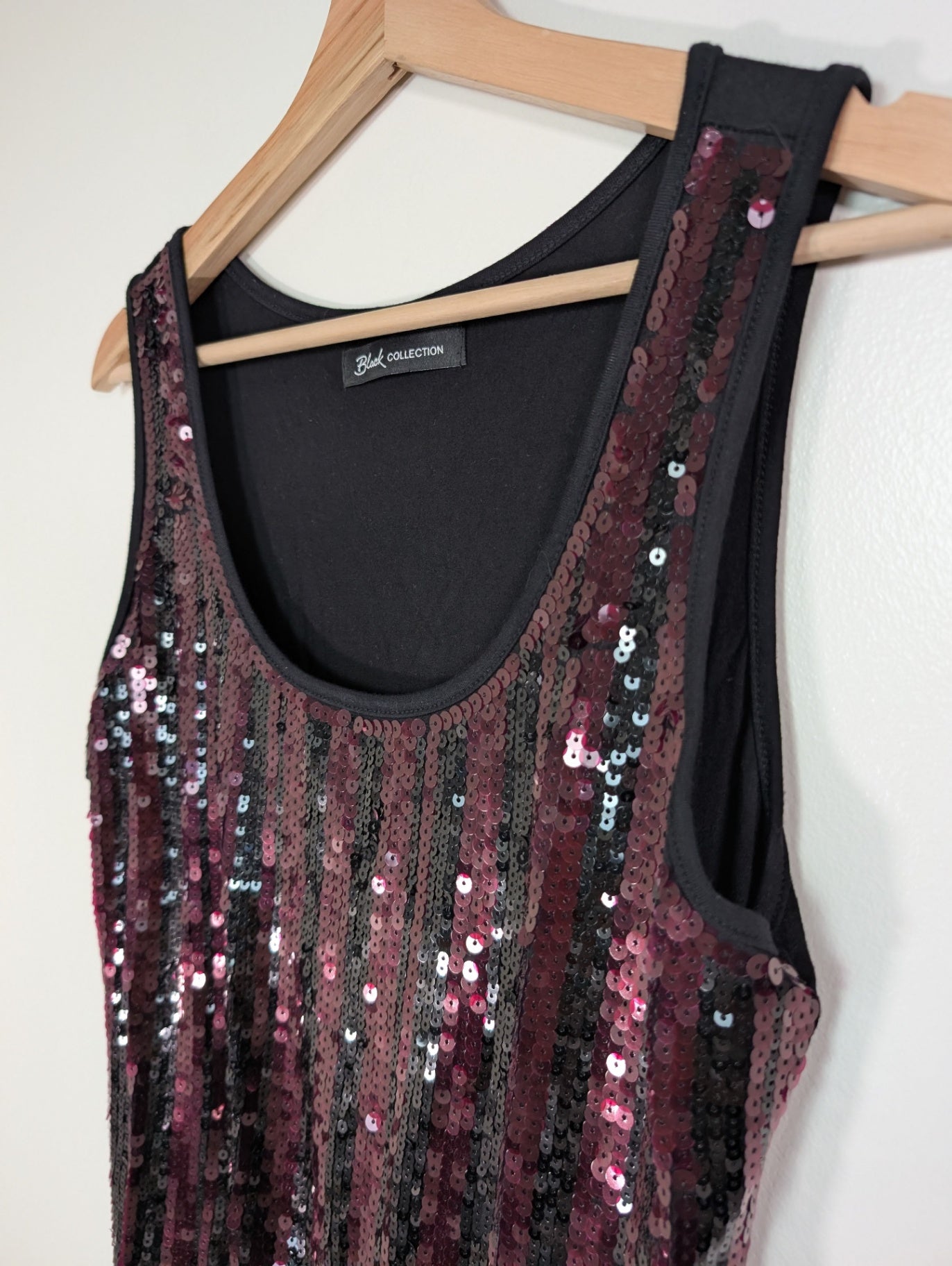 Black Collection sequin blouse - L