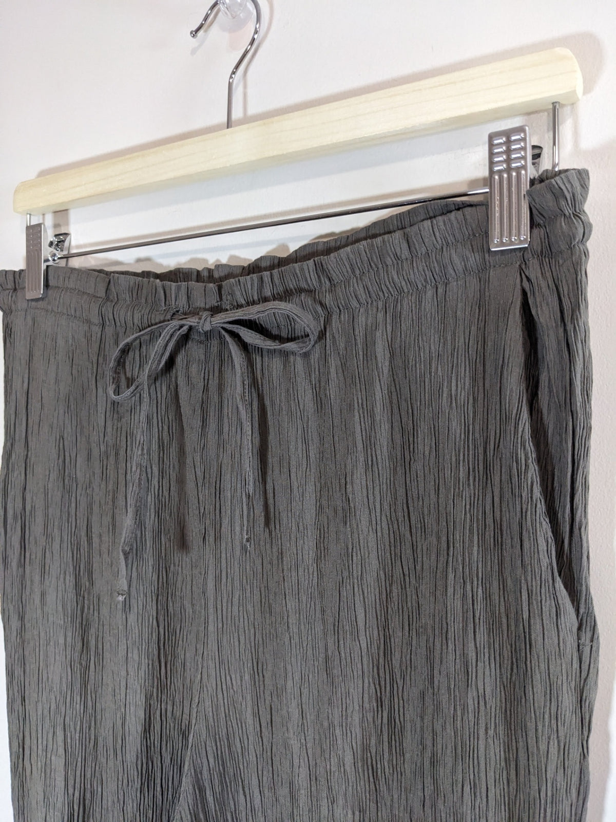 ZARA Crinkle Pants - M