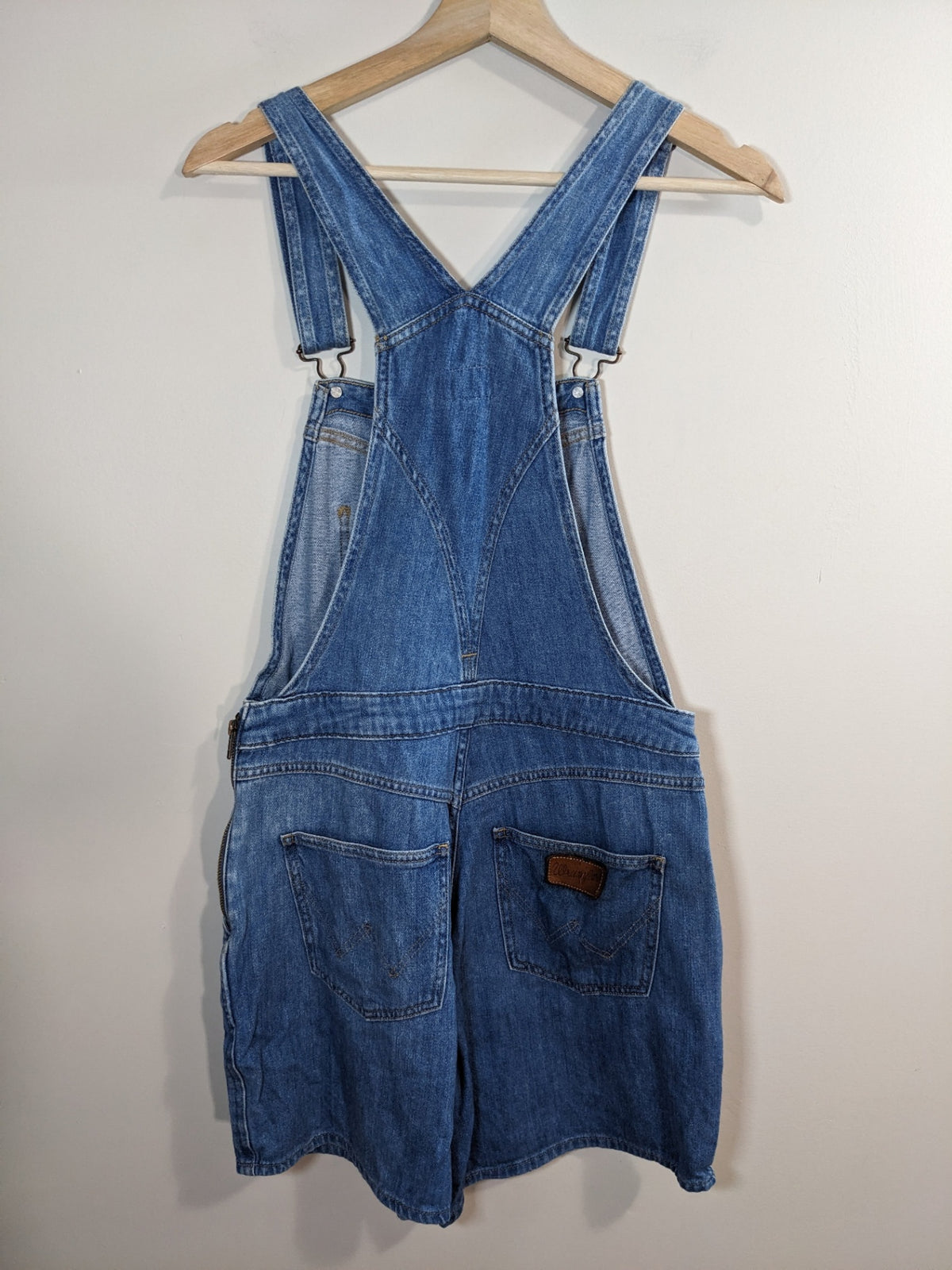 Wrangler Denim Short Overalls - M