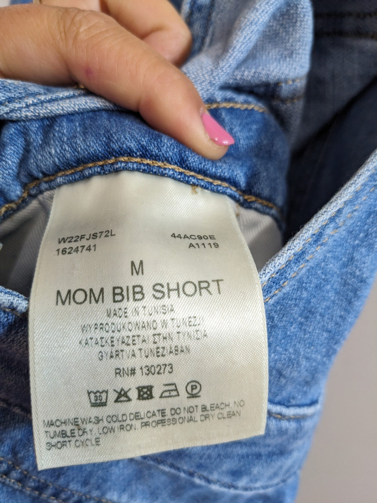 Wrangler Denim Short Overalls - M