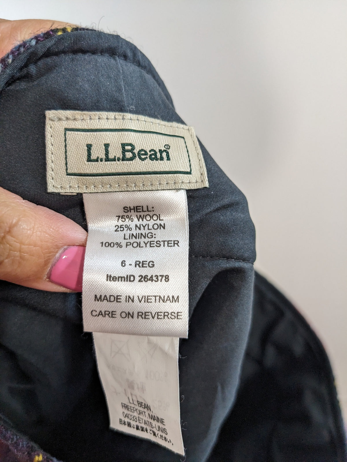L.L. Bean Plaid Skirt - sz 6