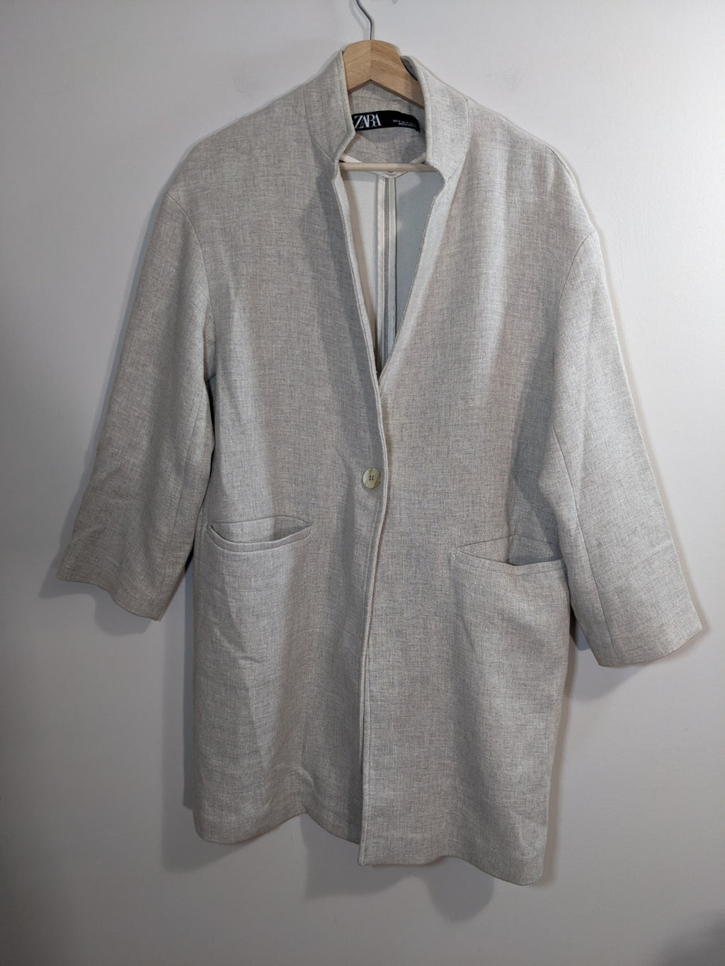 ZARA Cream Jacket - M