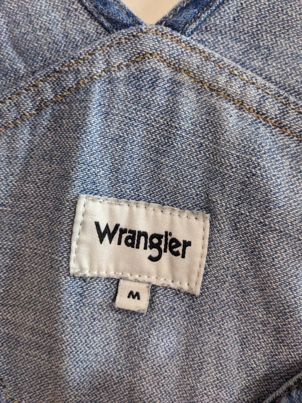 Wrangler Denim Short Overalls - M