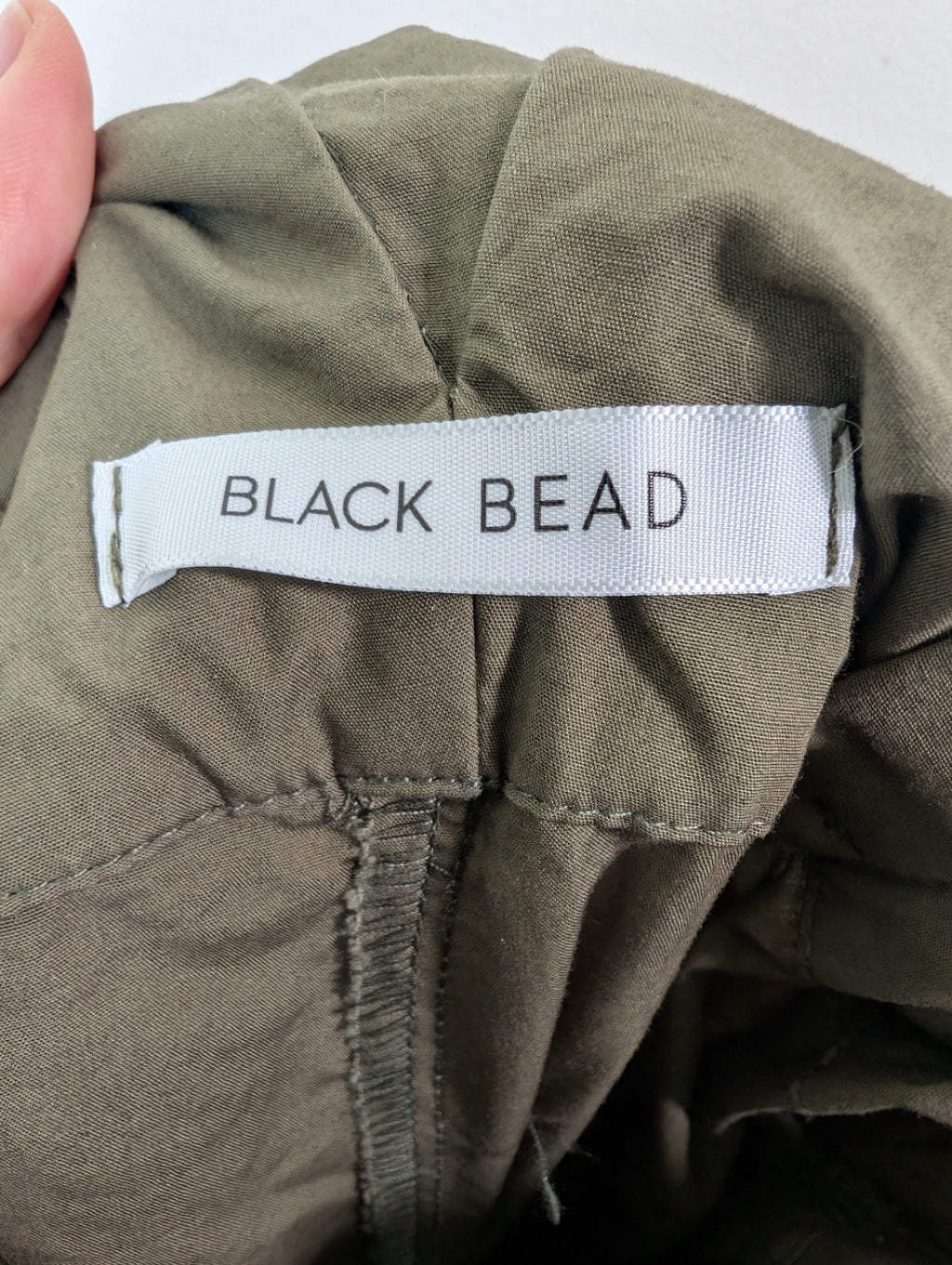 Black Bead green pants - S