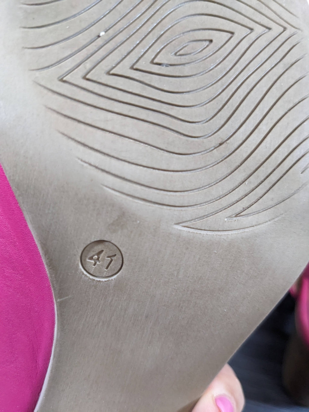buenos pink mule sandals - sz 41