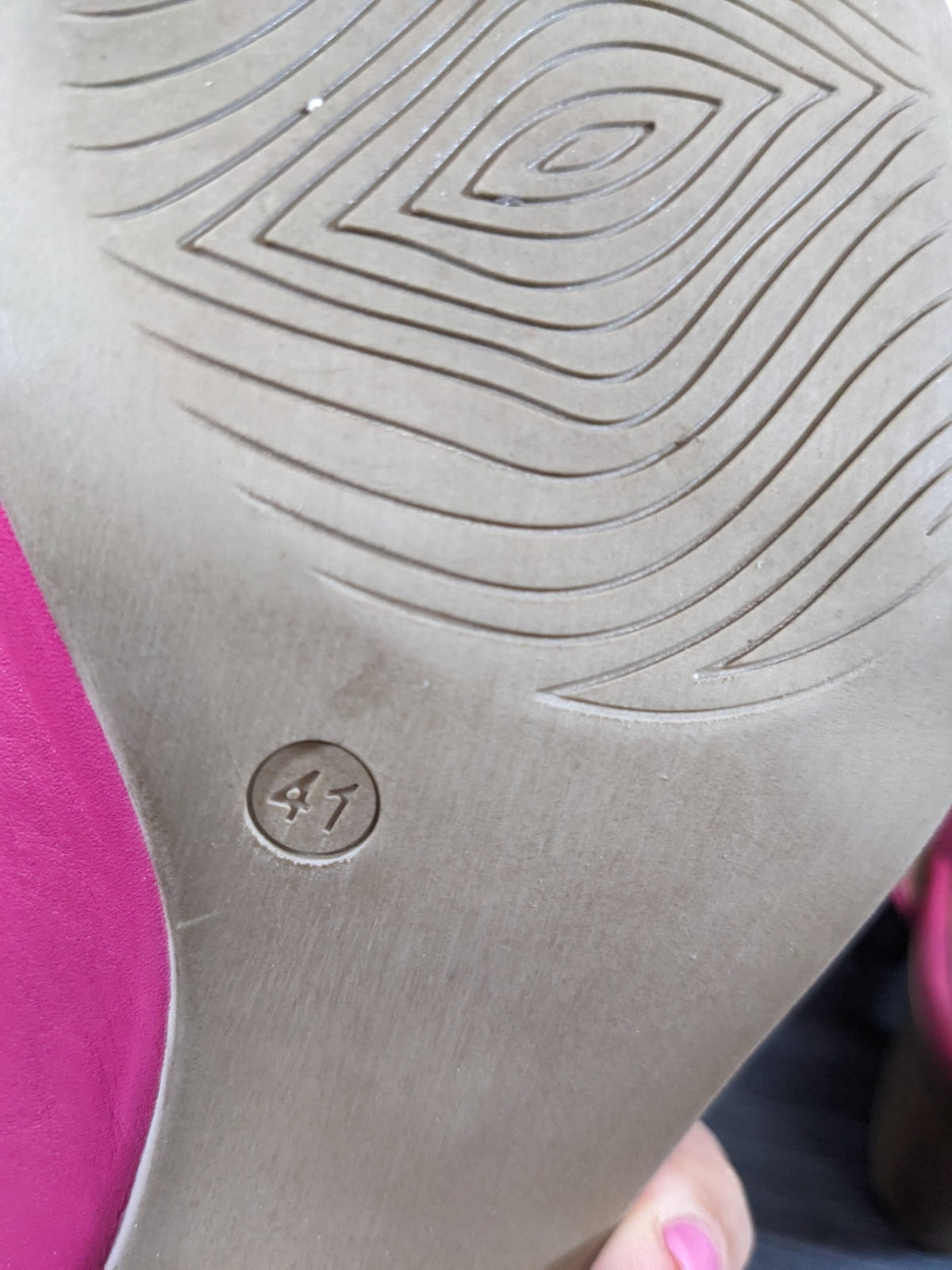 buenos pink mule sandals - sz 41