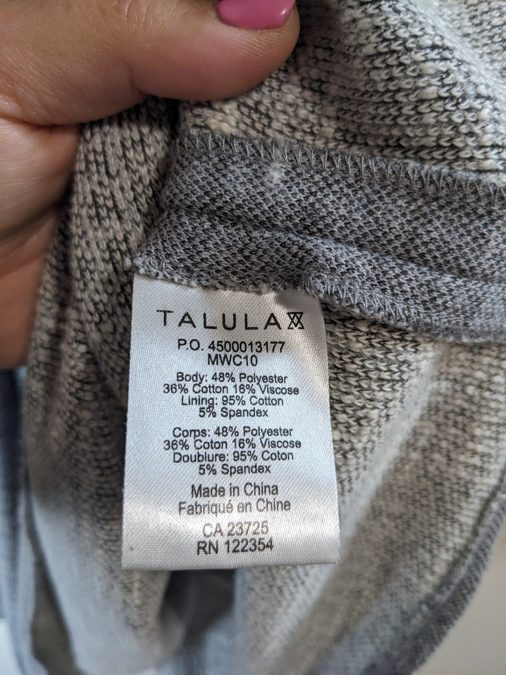 TALLULA Grey Dress - sz 0