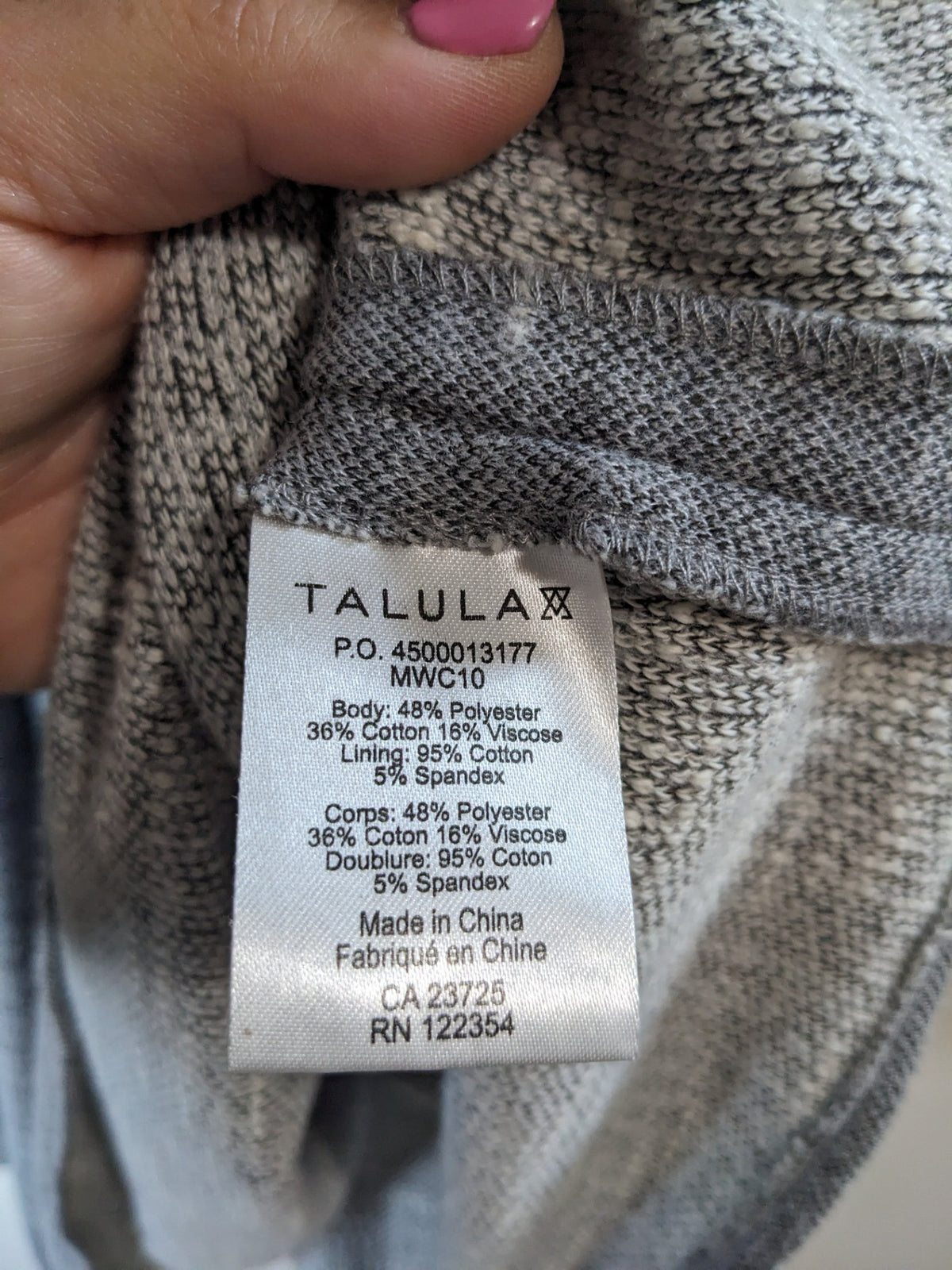 TALLULA Grey Dress - sz 0