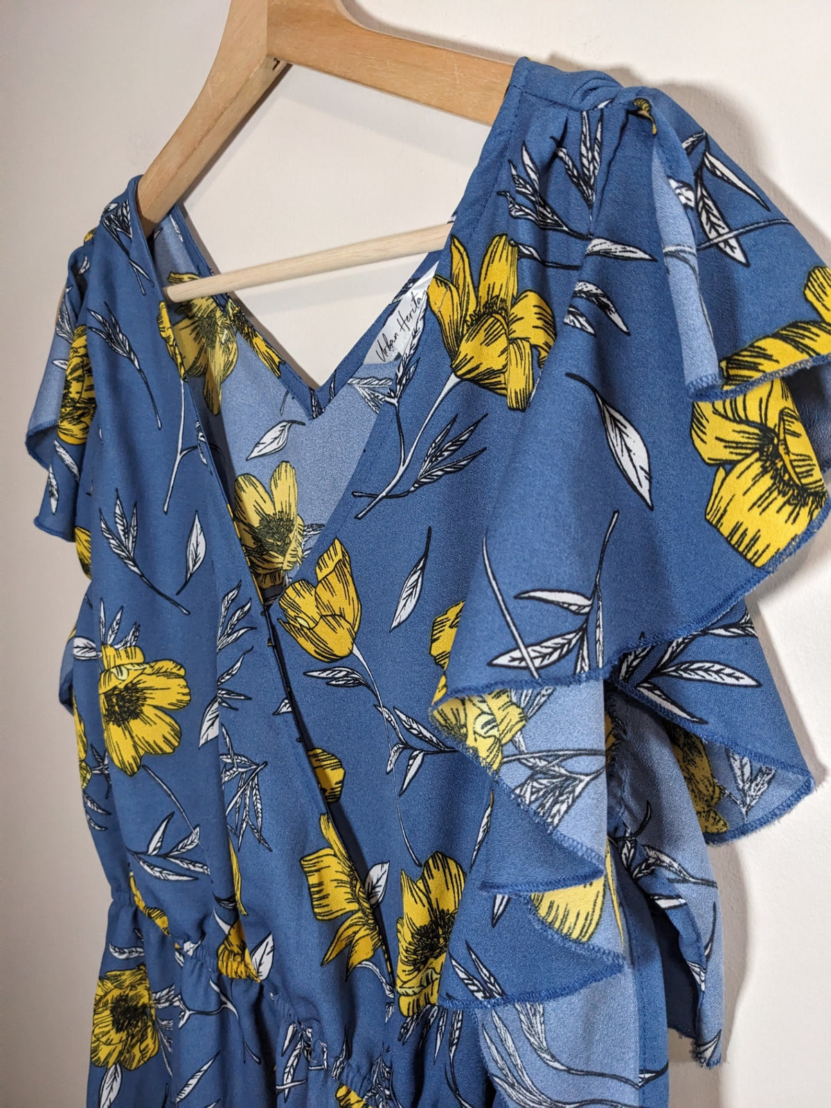 Urban Heritage Blue Floral Dress - M