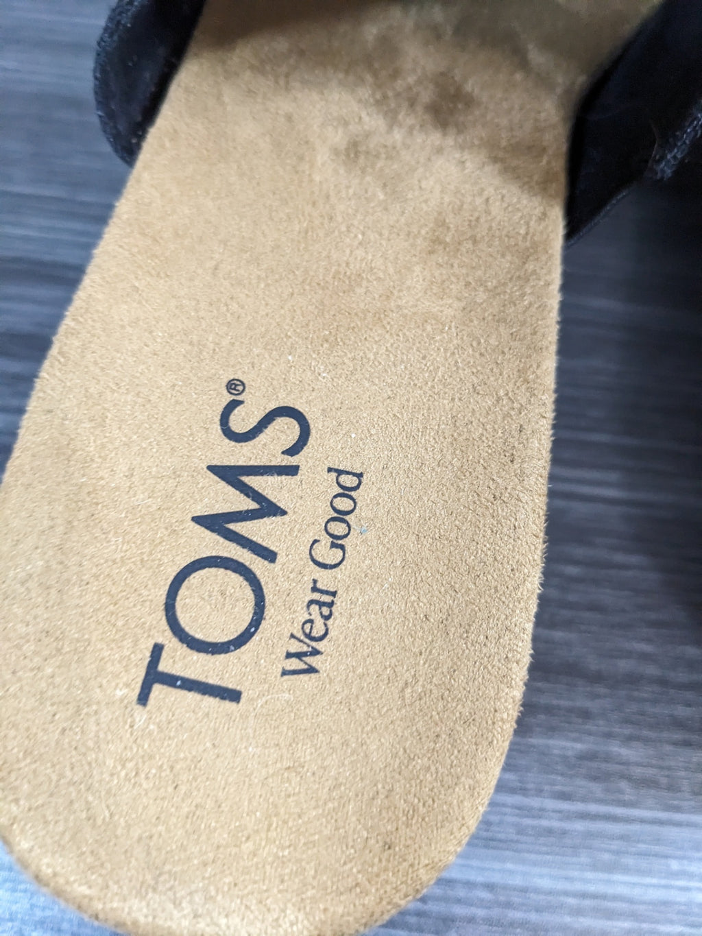 TOMS Black Wedge Sandals - sz 10