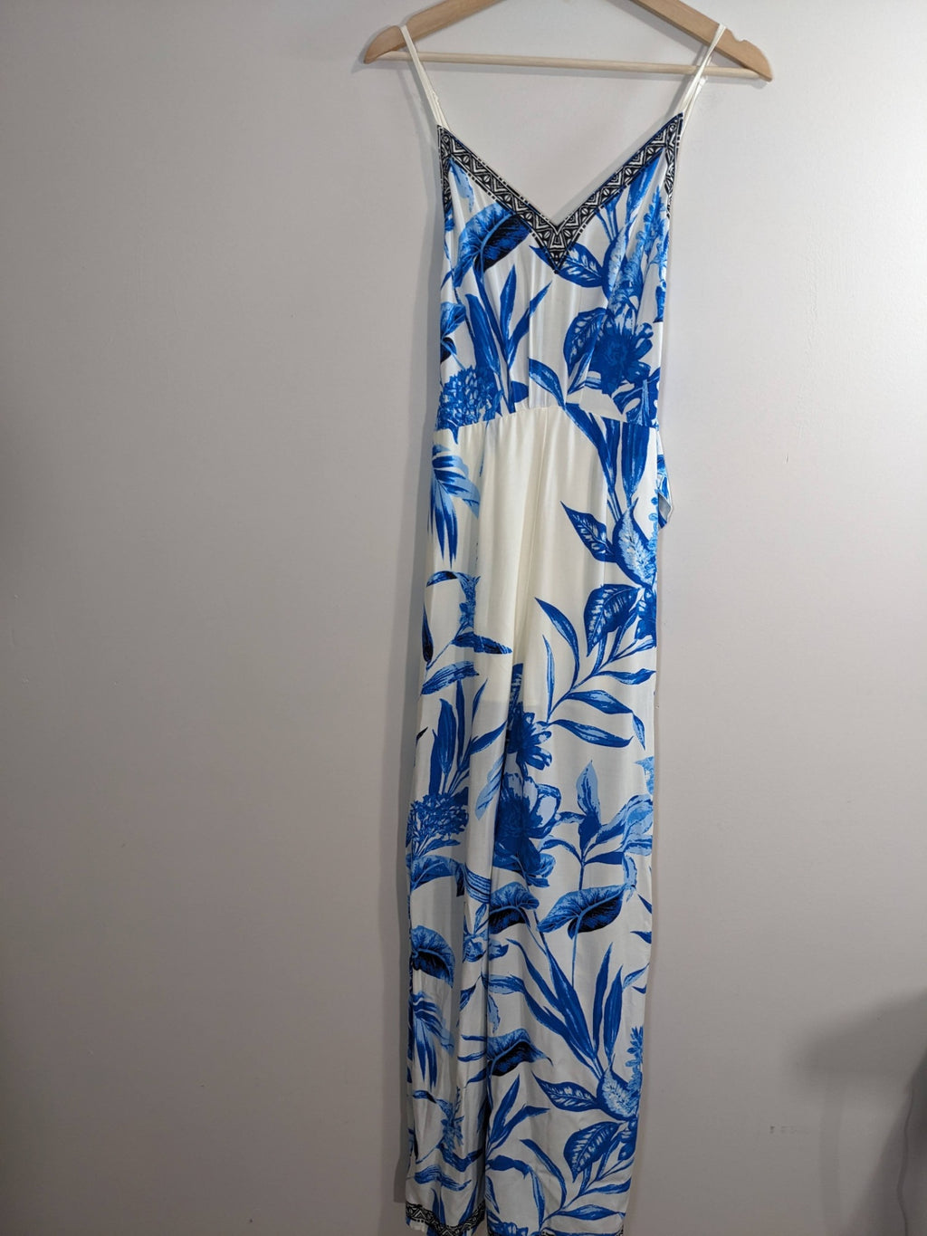Freemarket White Floral Jumpsuit- M