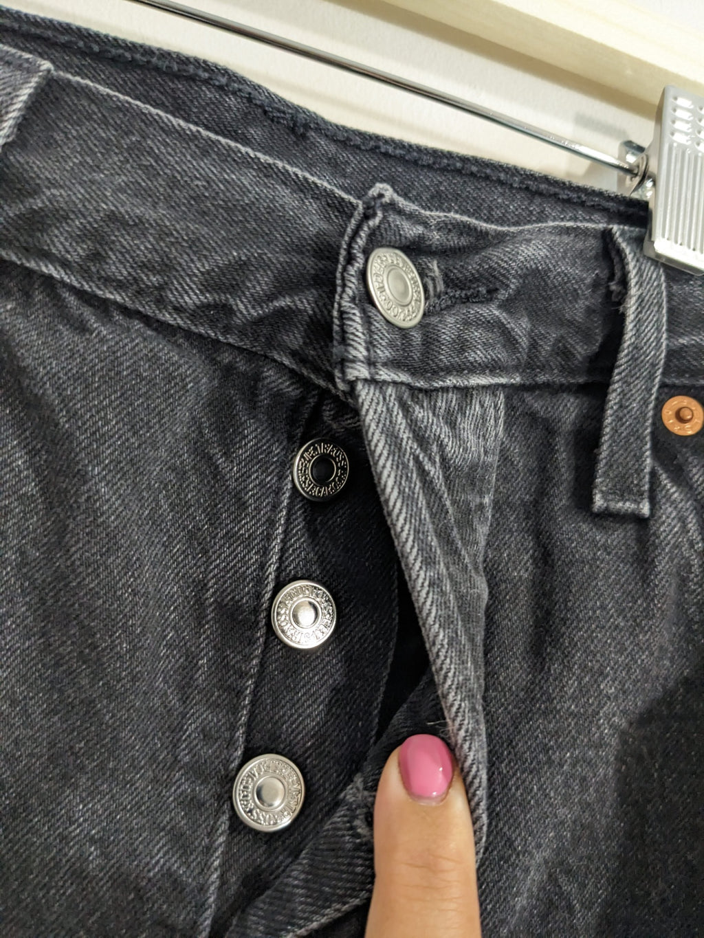 Levi's 501 Black Jean Shorts -  W32
