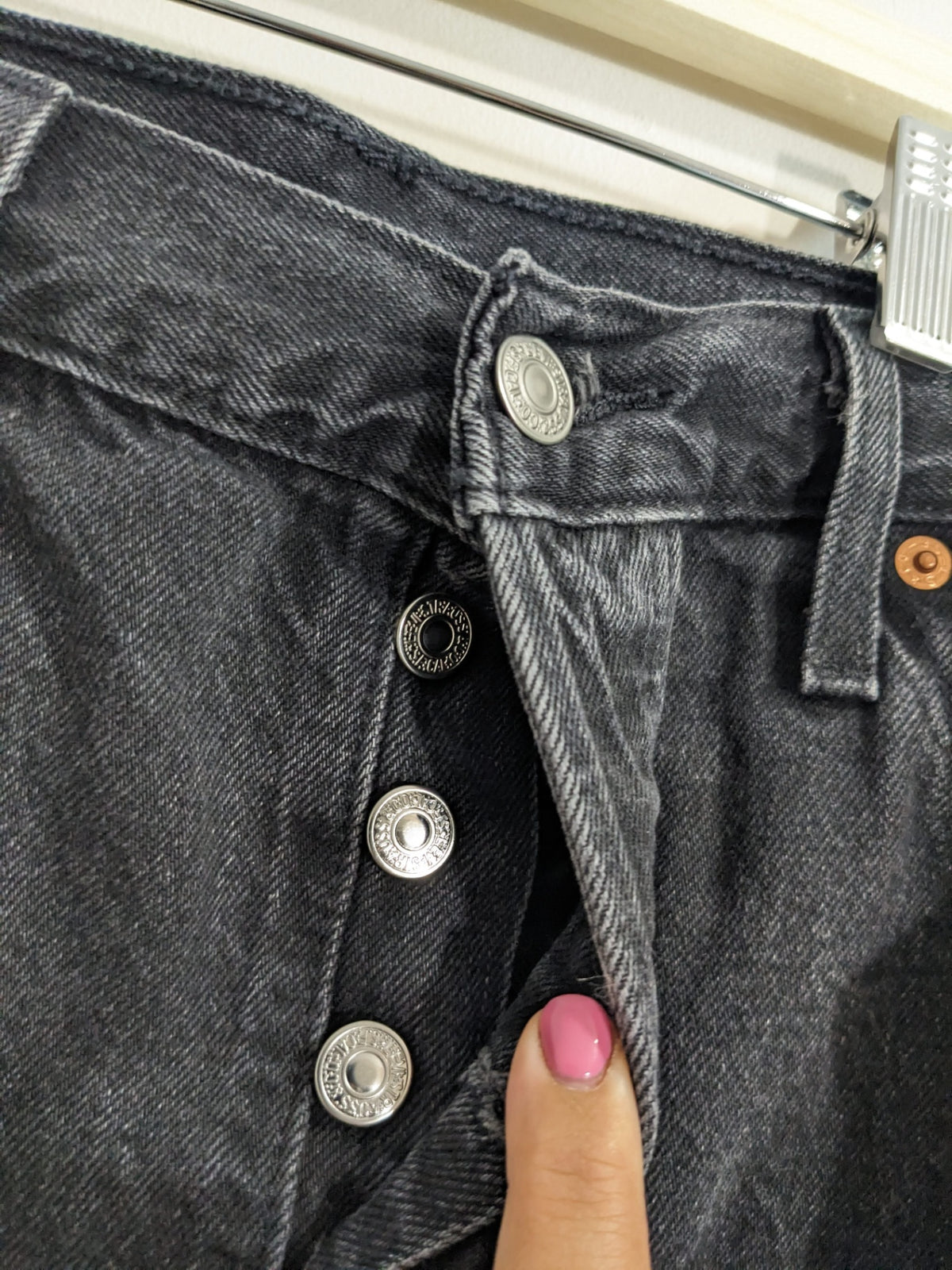 Levi's 501 Black Jean Shorts -  W32