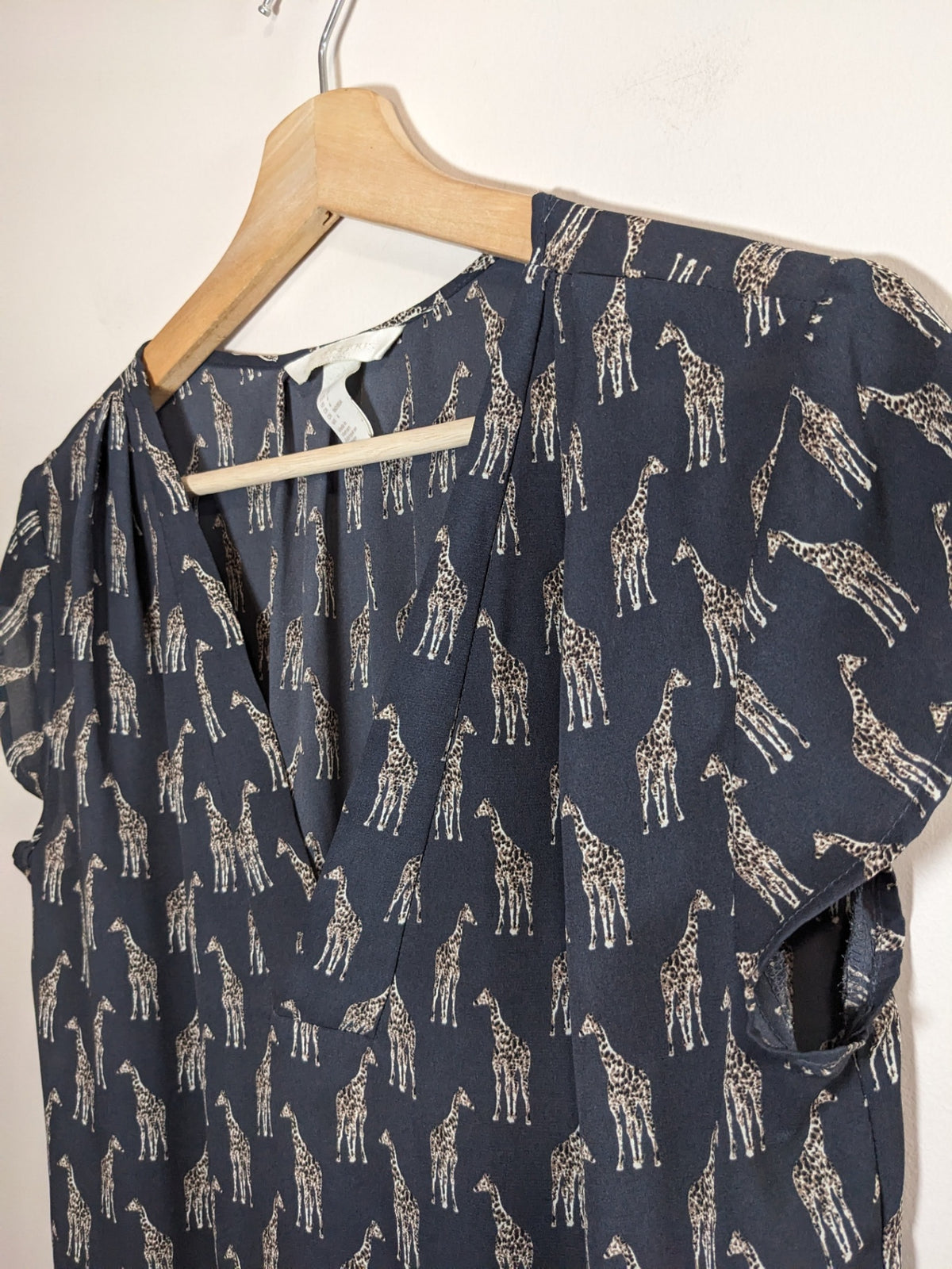 H&M Giraffe Blouse - M