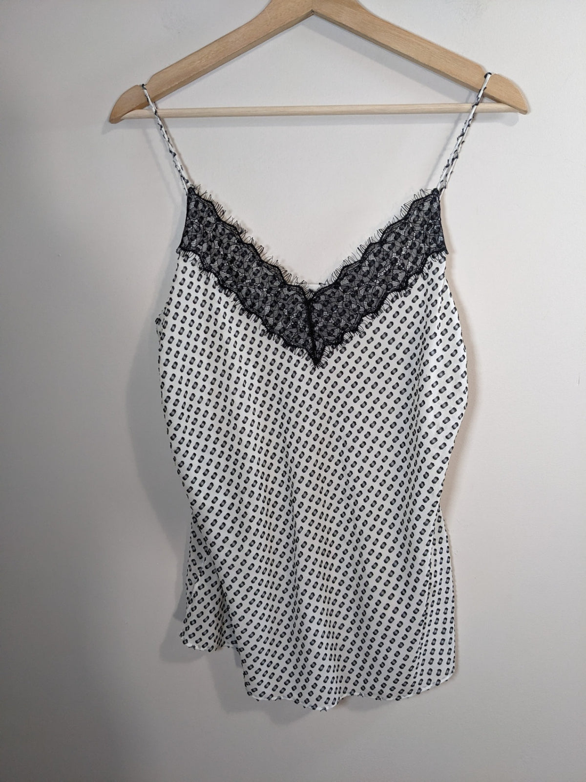 Massimo Dutti White Design Tank - sz 6
