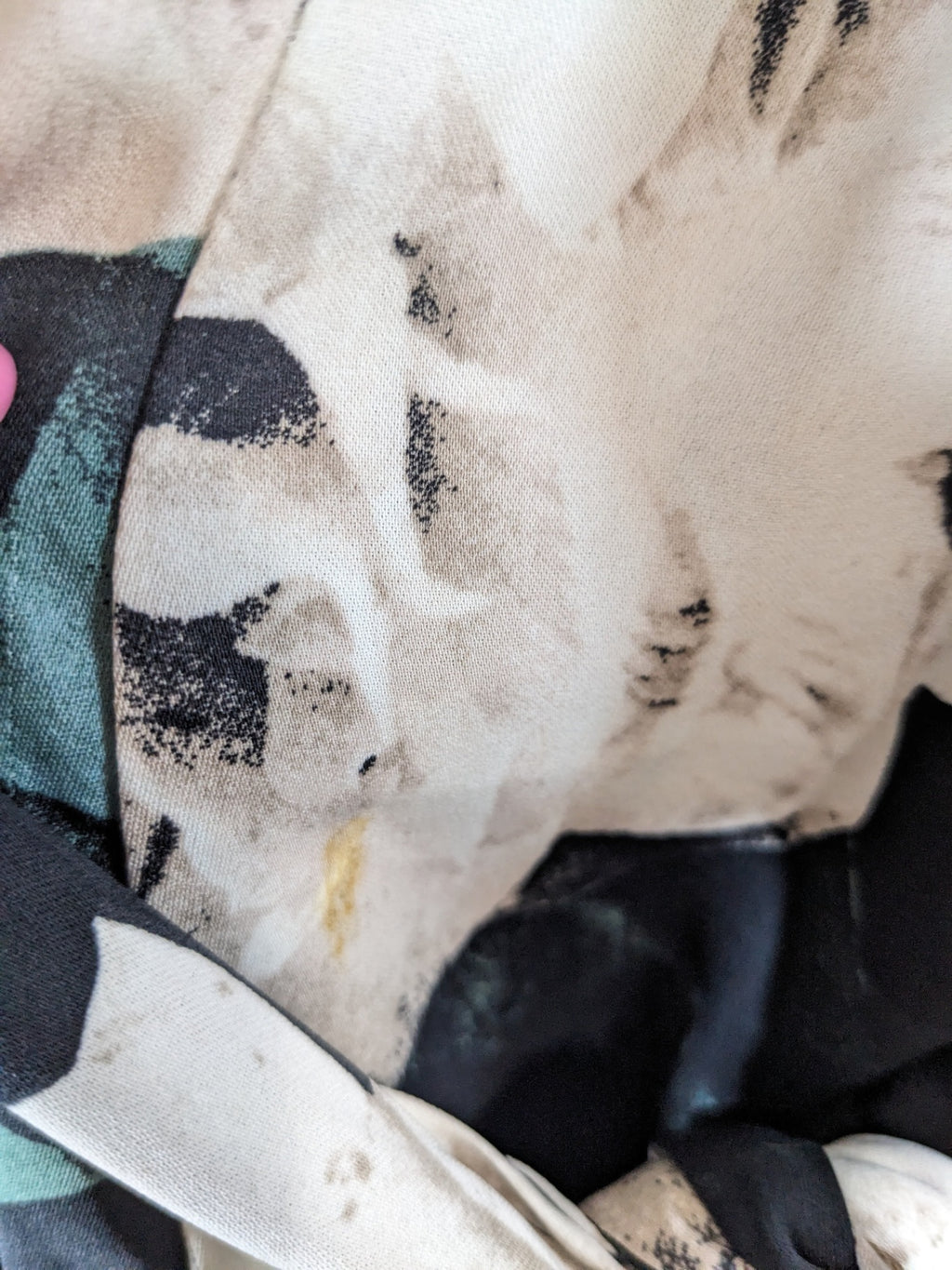 LE CHÂTEAU Black Floral Jumpsuit- S