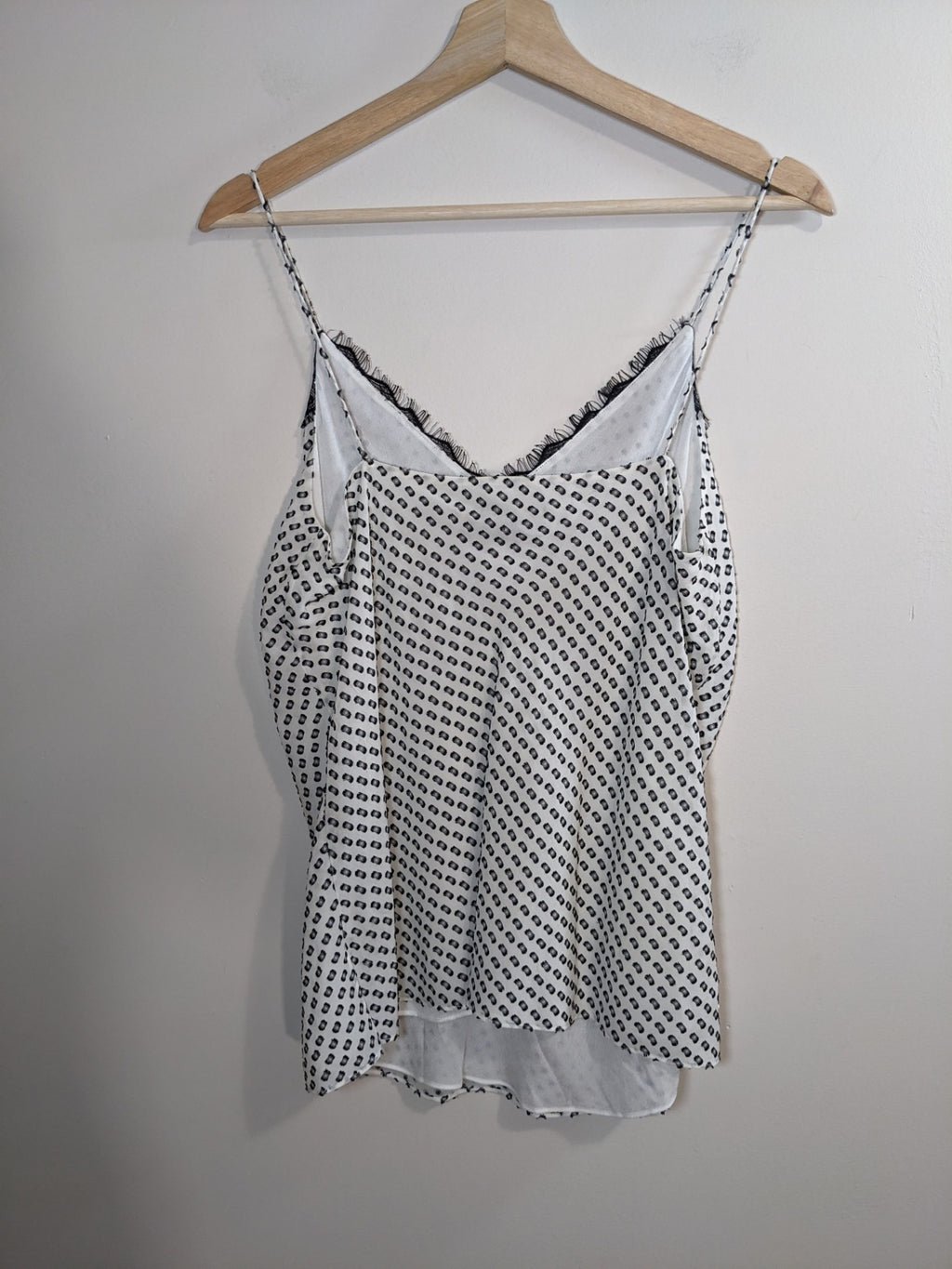 Massimo Dutti White Design Tank - sz 6
