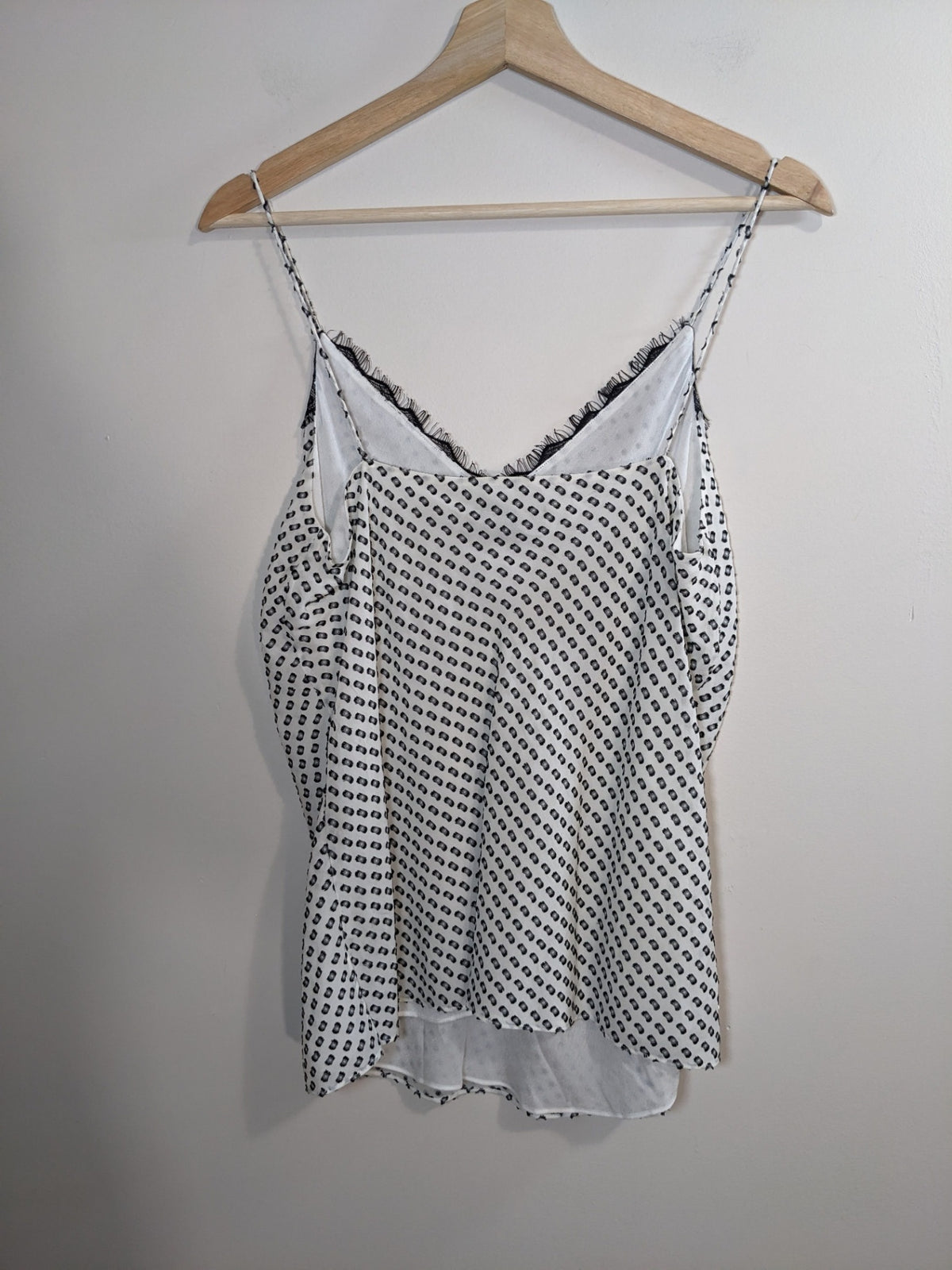 Massimo Dutti White Design Tank - sz 6