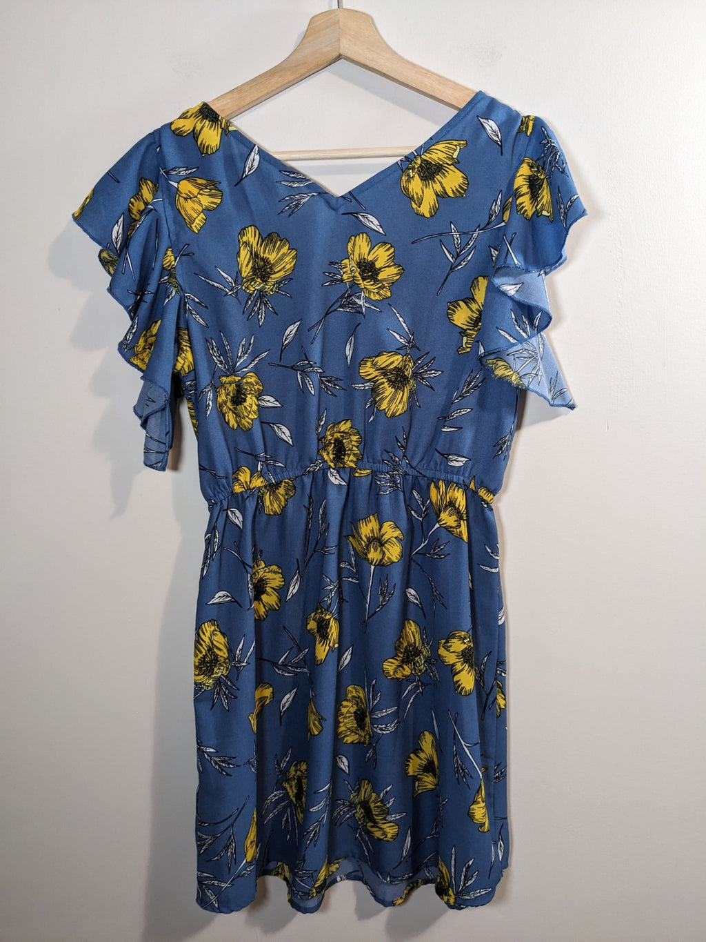 Urban Heritage Blue Floral Dress - M