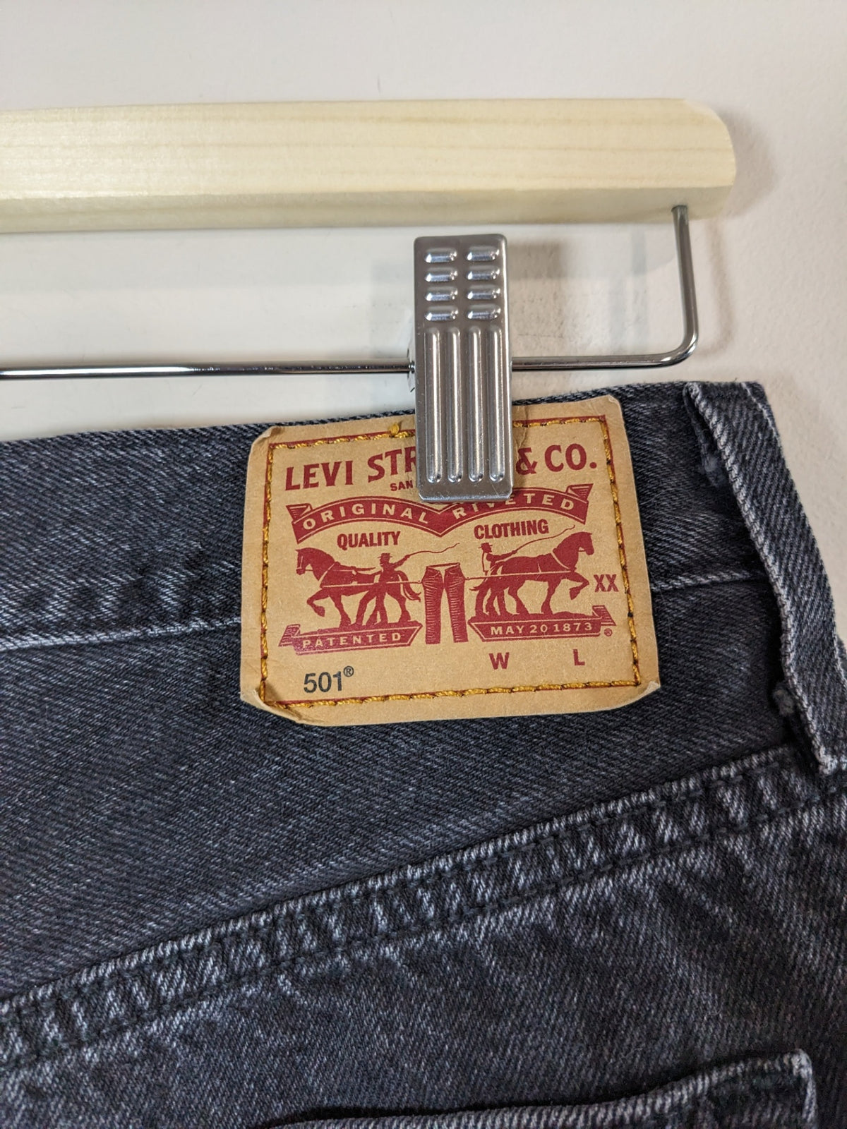 Levi's 501 Black Jean Shorts -  W32