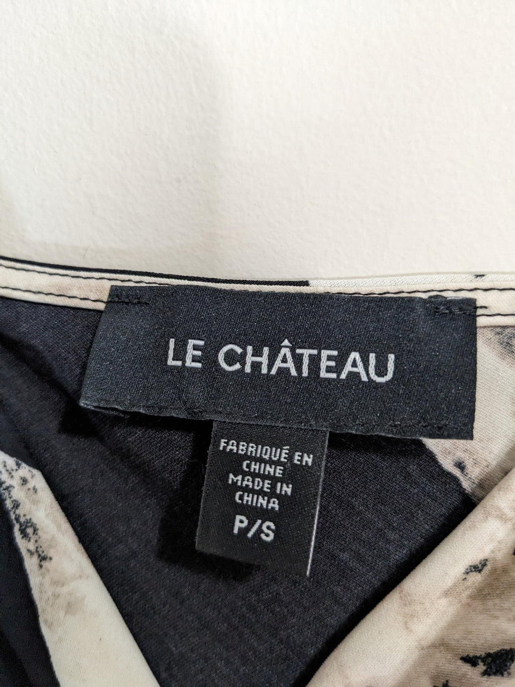 LE CHÂTEAU Black Floral Jumpsuit- S