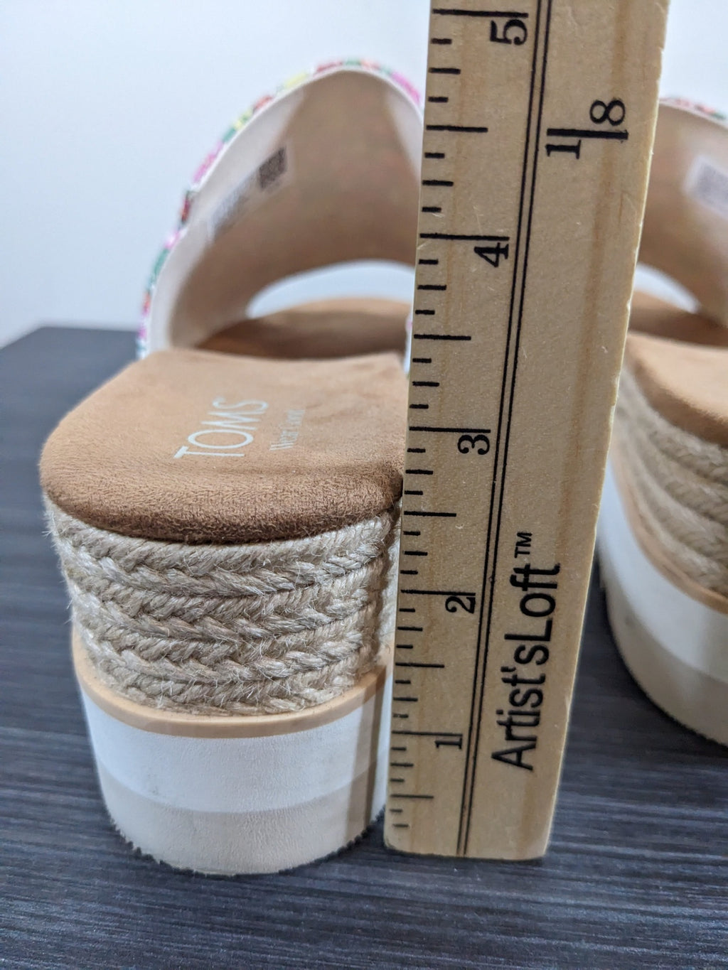 TOMS Floral Wedge Sandals- sz 10