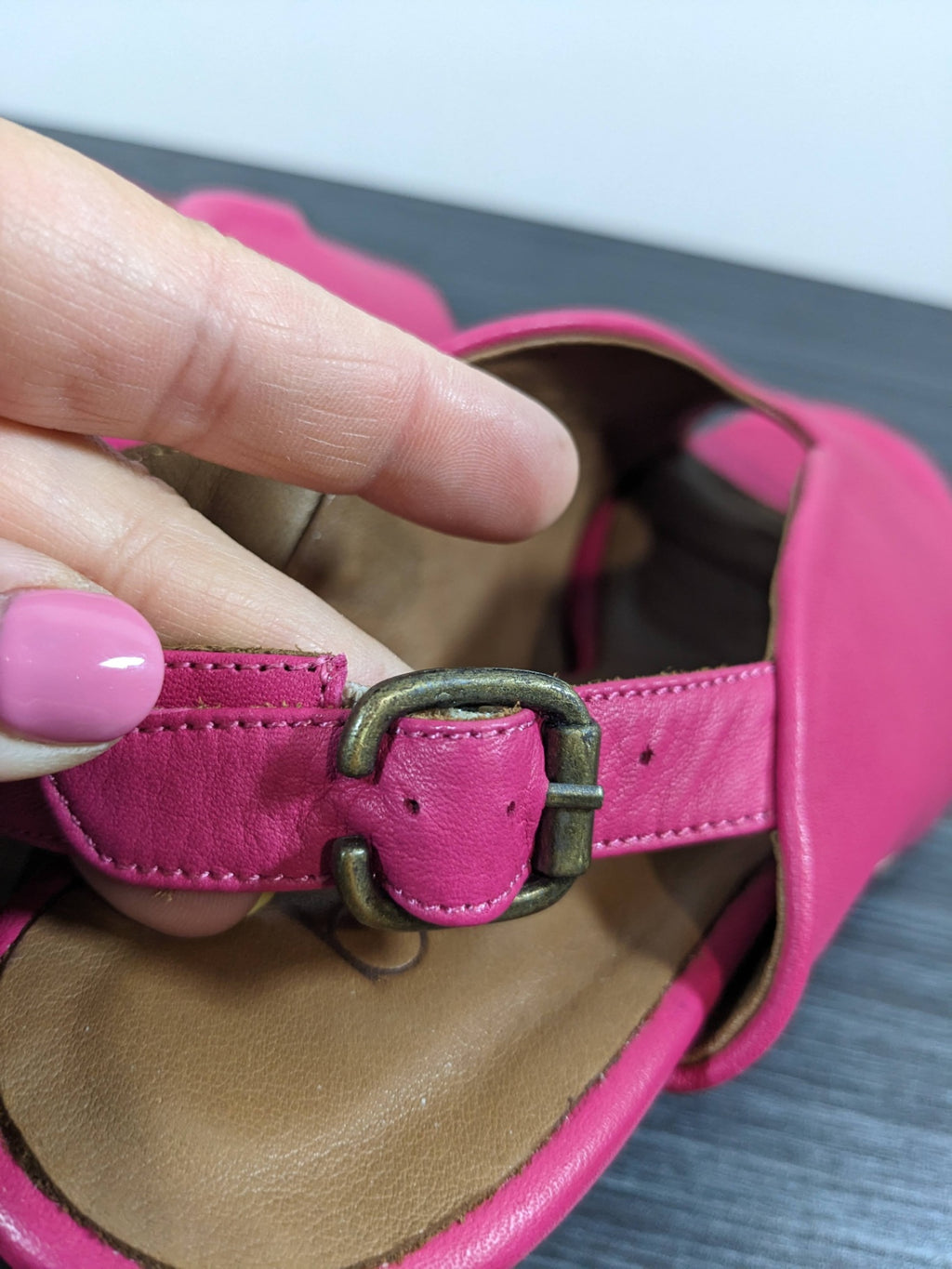 buenos pink mule sandals - sz 41