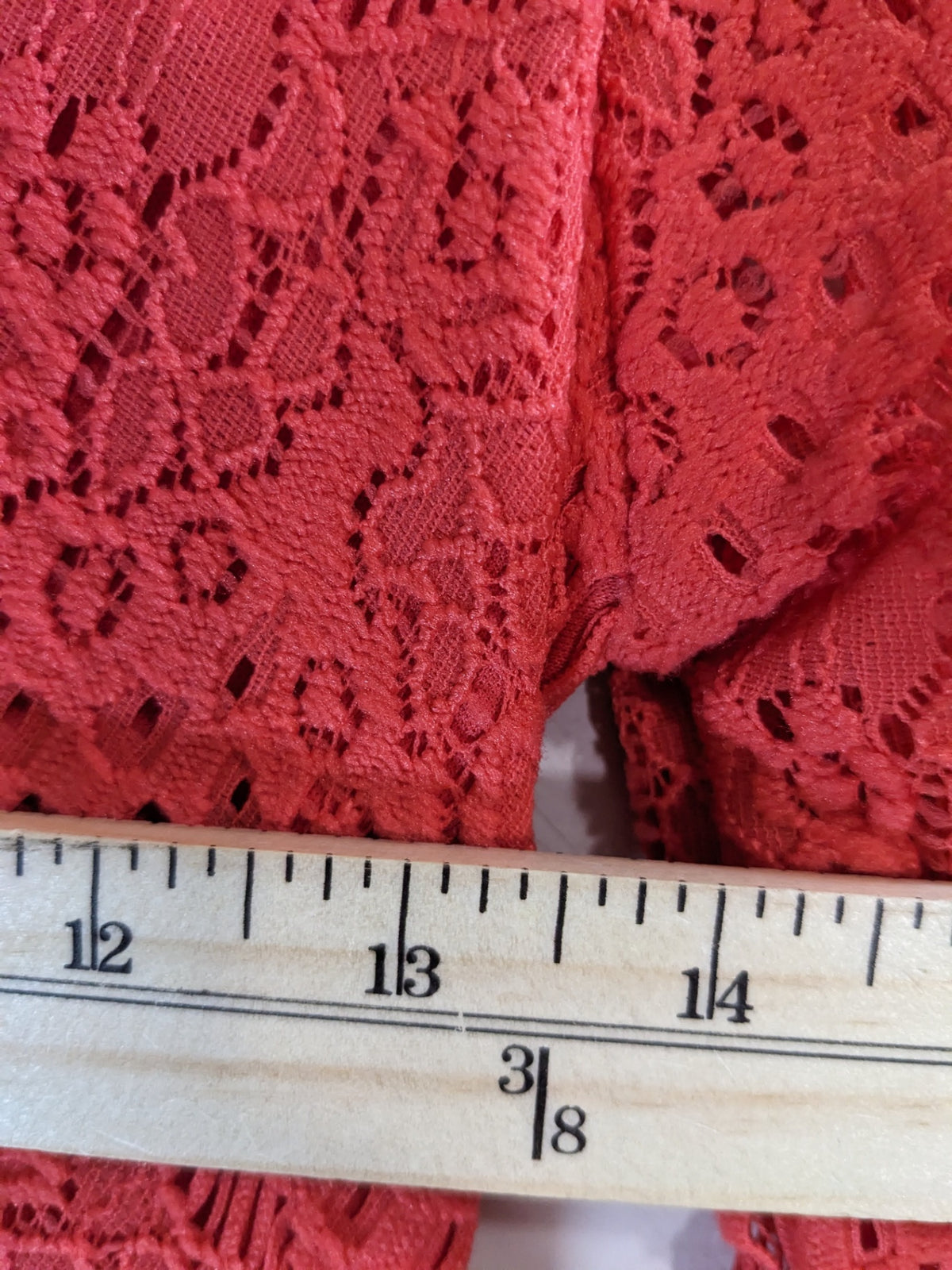 GUESS Red Lace Dress - XS