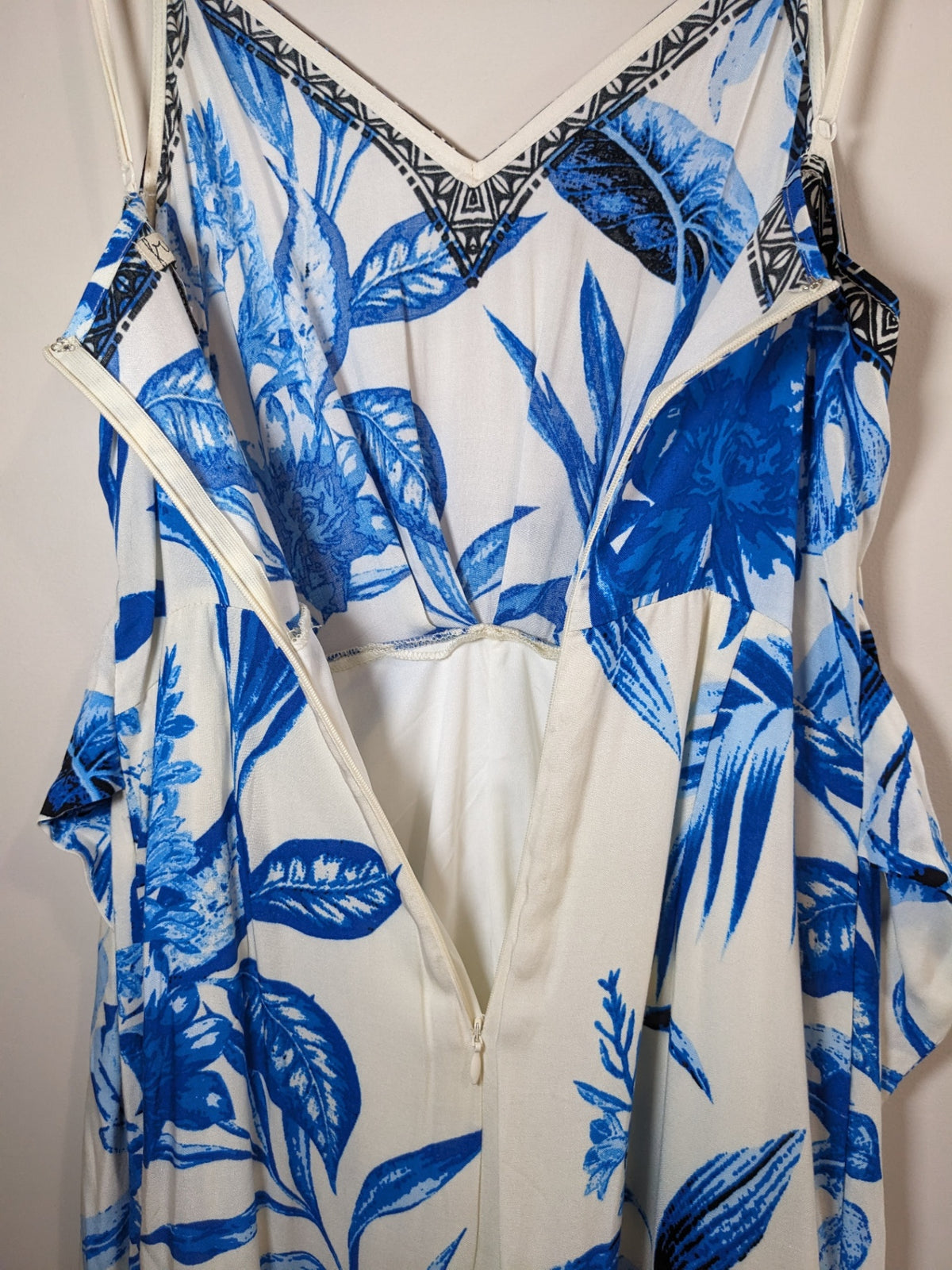 Freemarket White Floral Jumpsuit- M