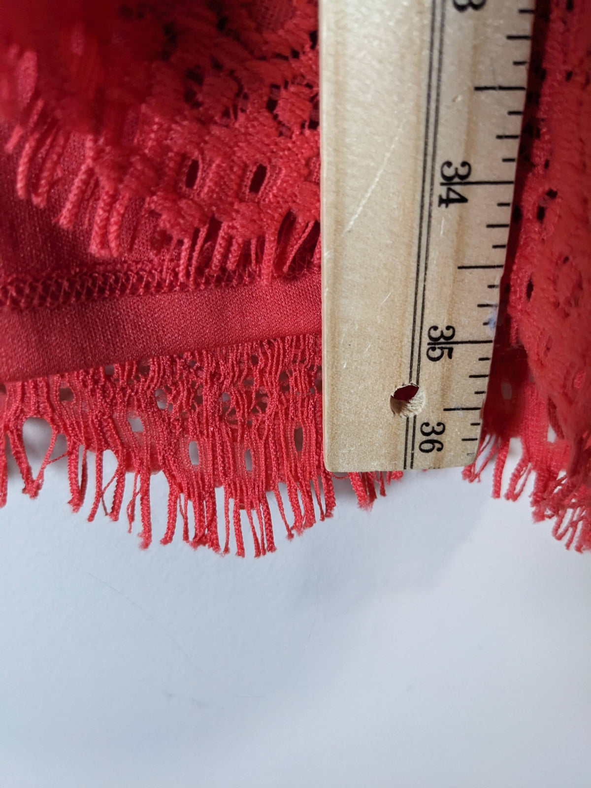 GUESS Red Lace Dress - XS