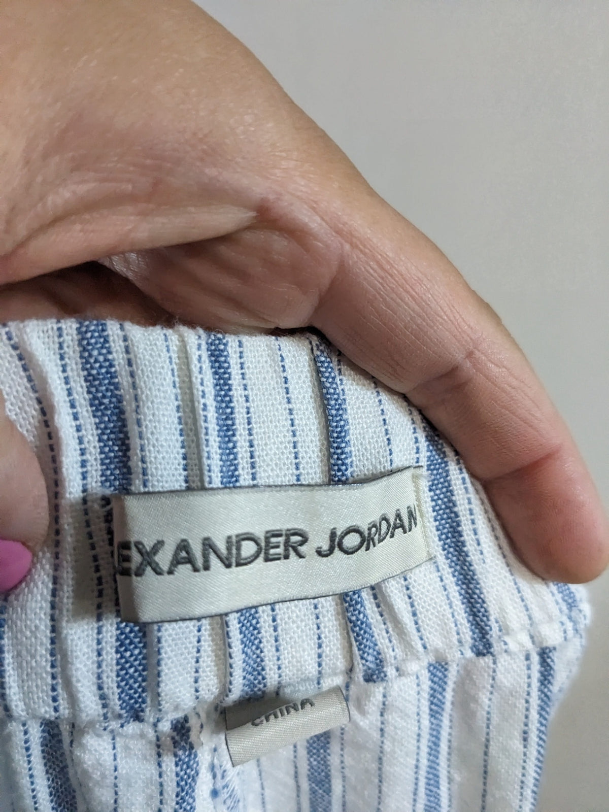 Alexander Jordan Striped Linen Pants - XL