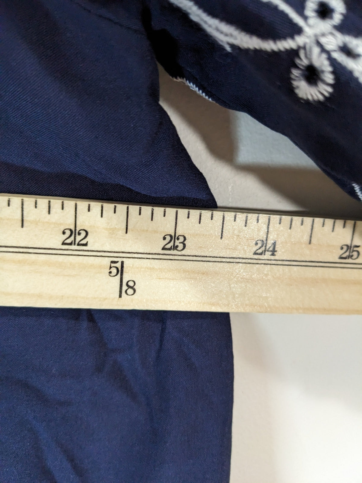 Papillon Navy Blouse- 2XL
