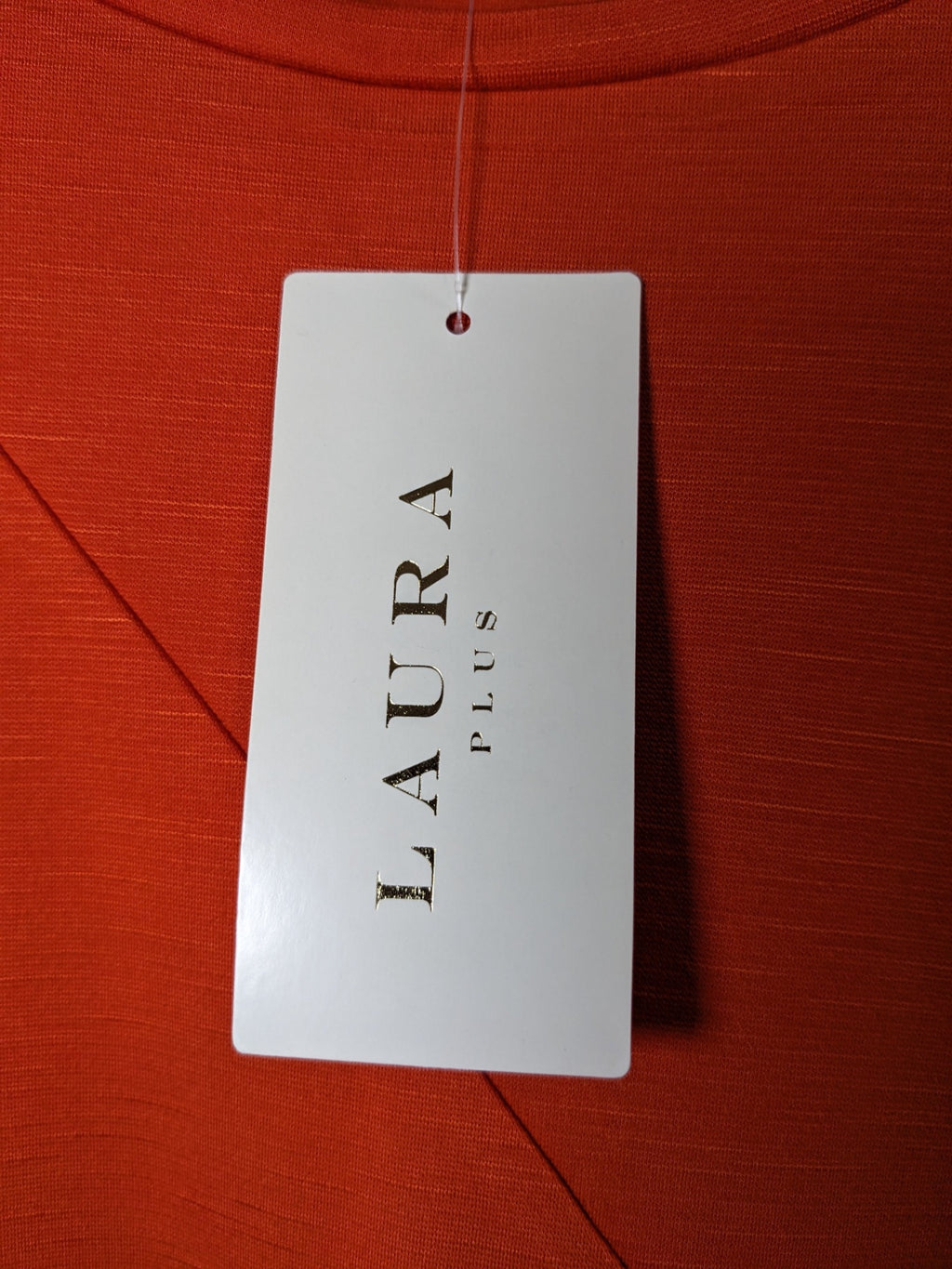 NWT LAURA PLUS Orange Tie T-Shirt - 2X